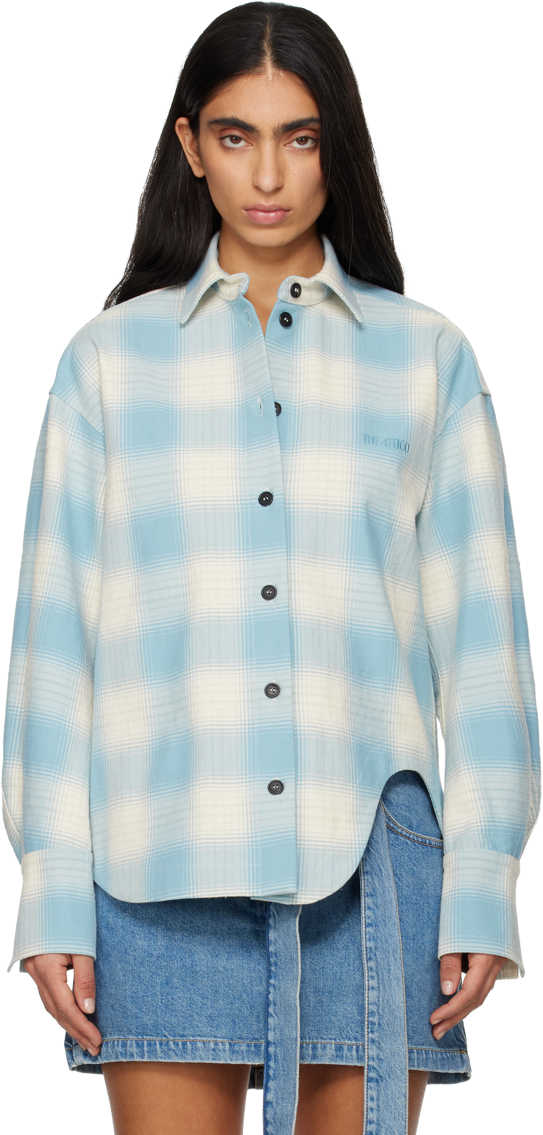Attico Blue Eliza Shirt