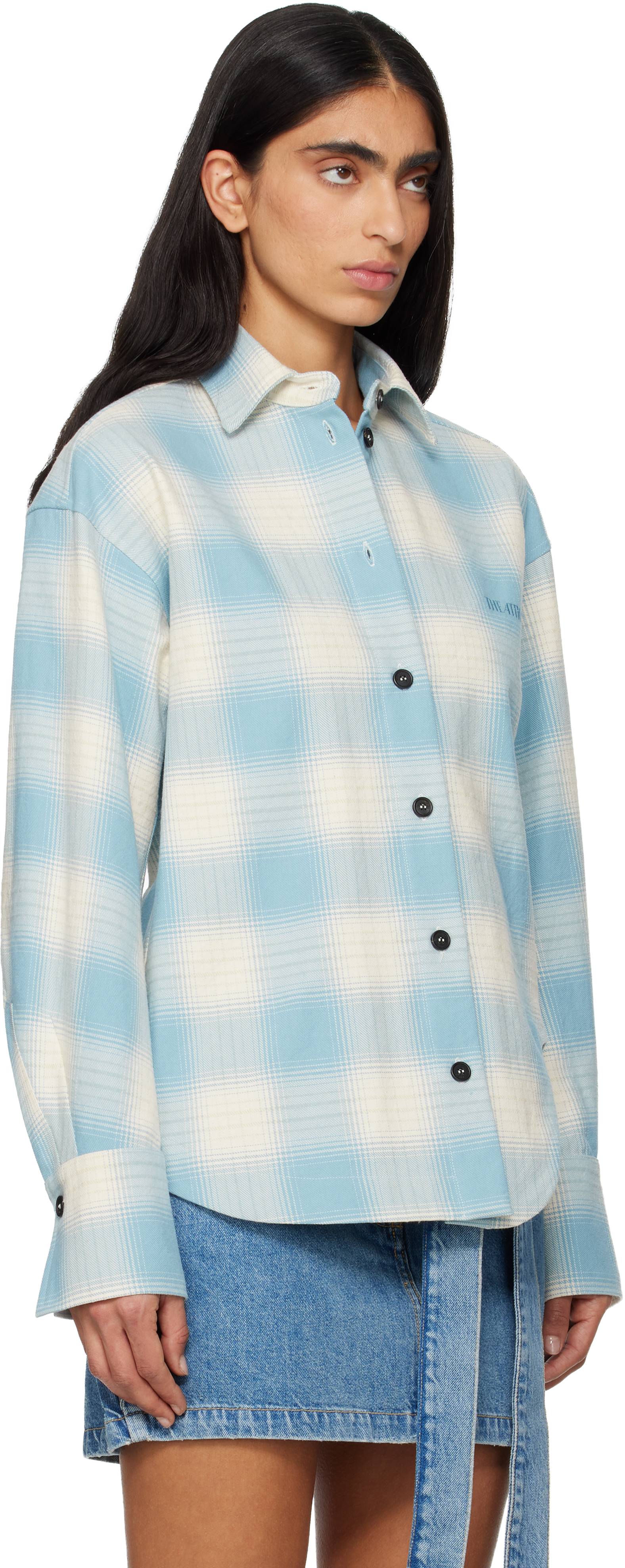 Attico Blue Eliza Shirt