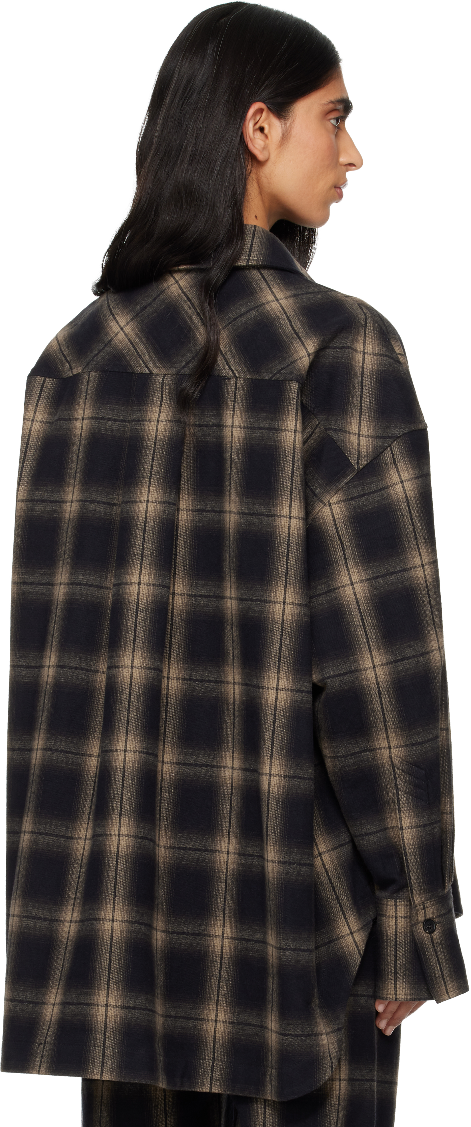 Attico Brown Diana Shirt In Brown