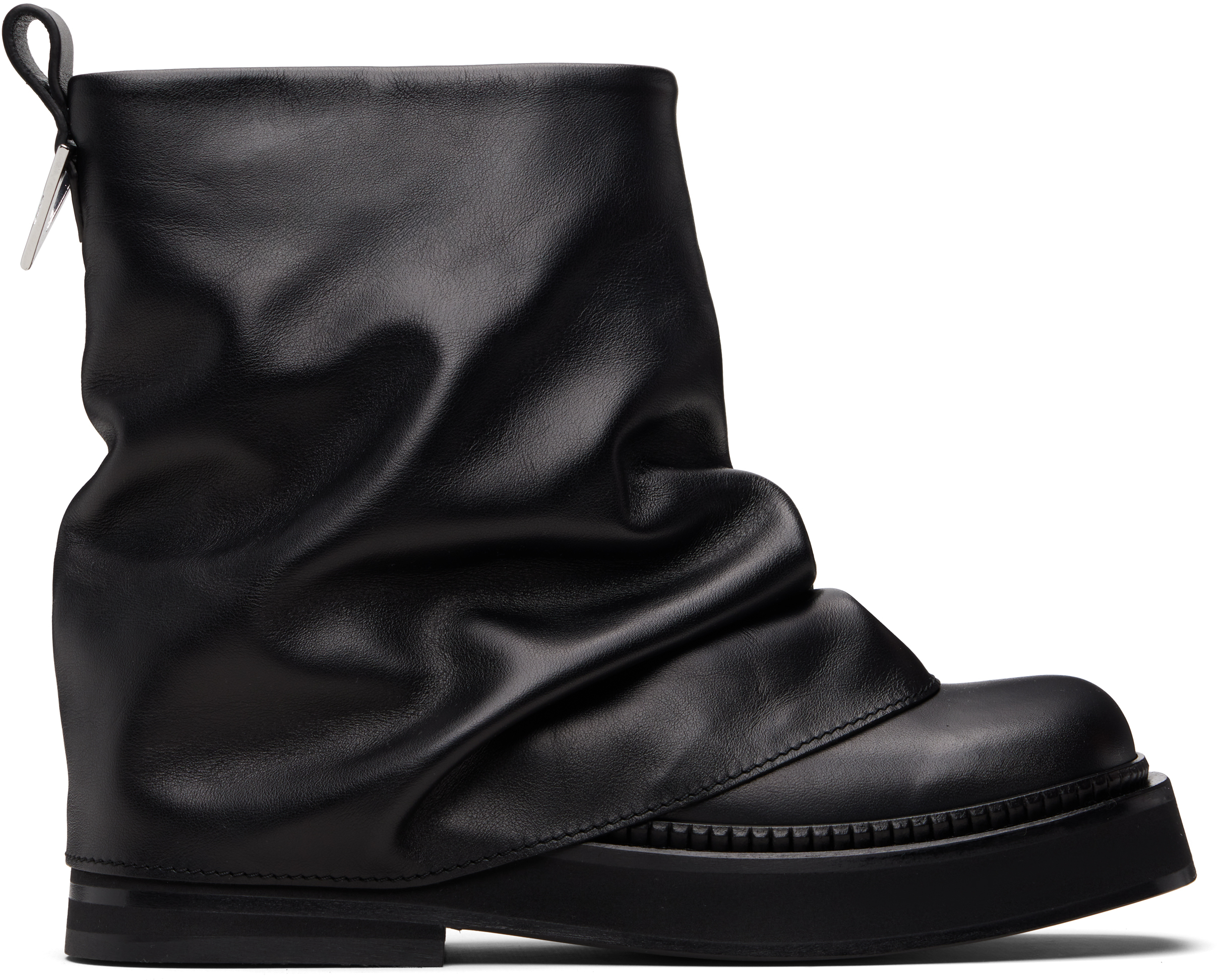Black Mini Robin Combat Boots by The Attico on Sale