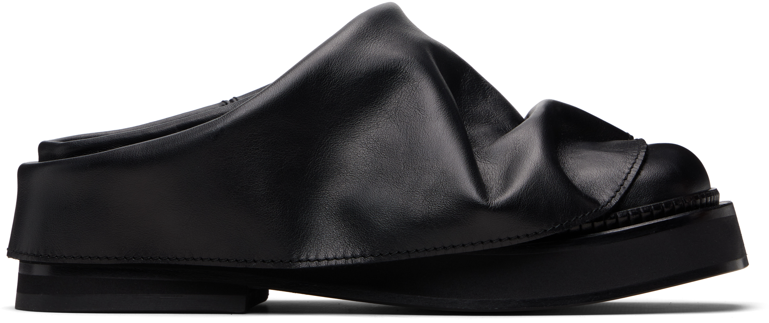 Attico Black Mini Robin Sabot Loafers
