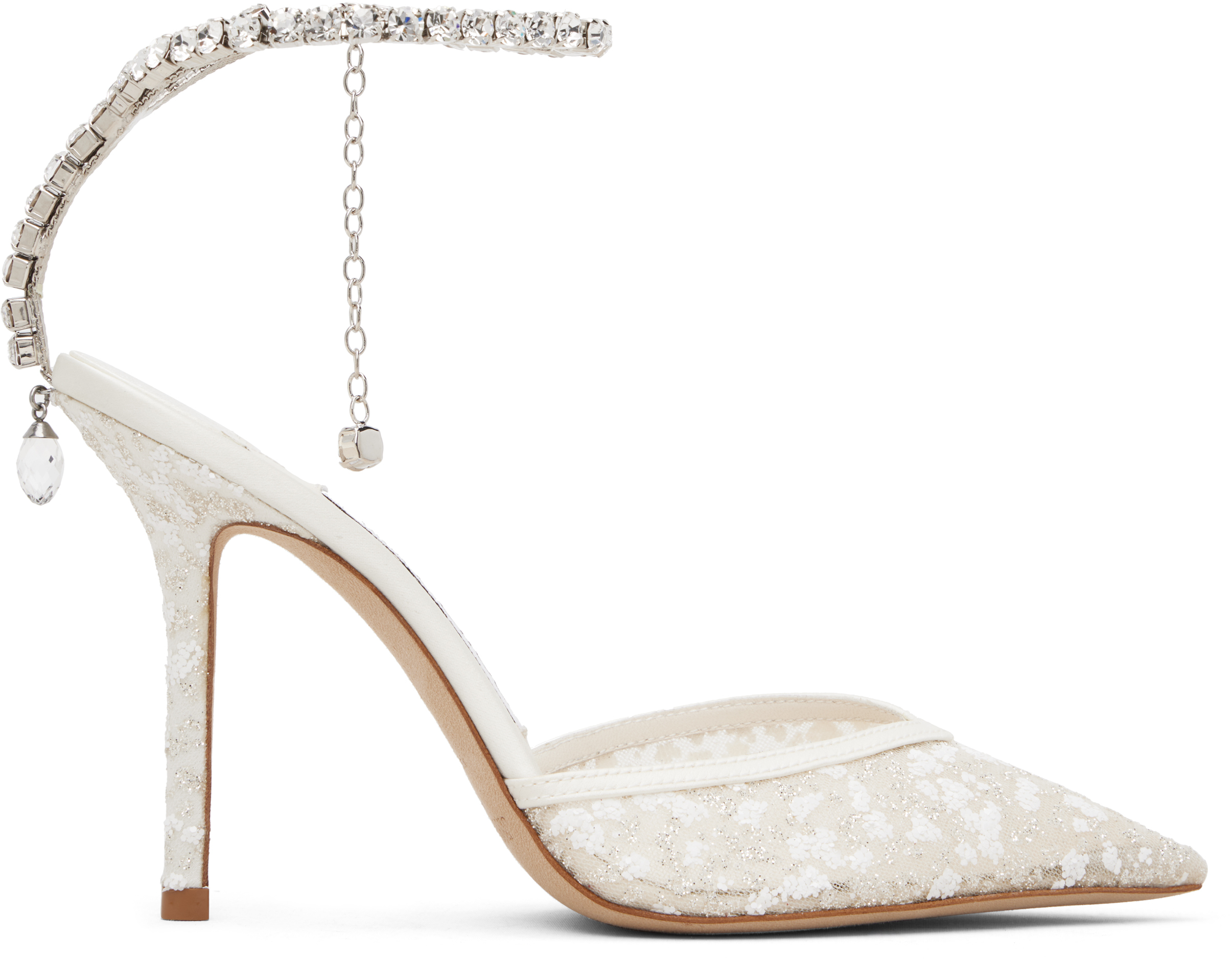 Jimmy Choo: Off-White Saeda 100 Heels | SSENSE
