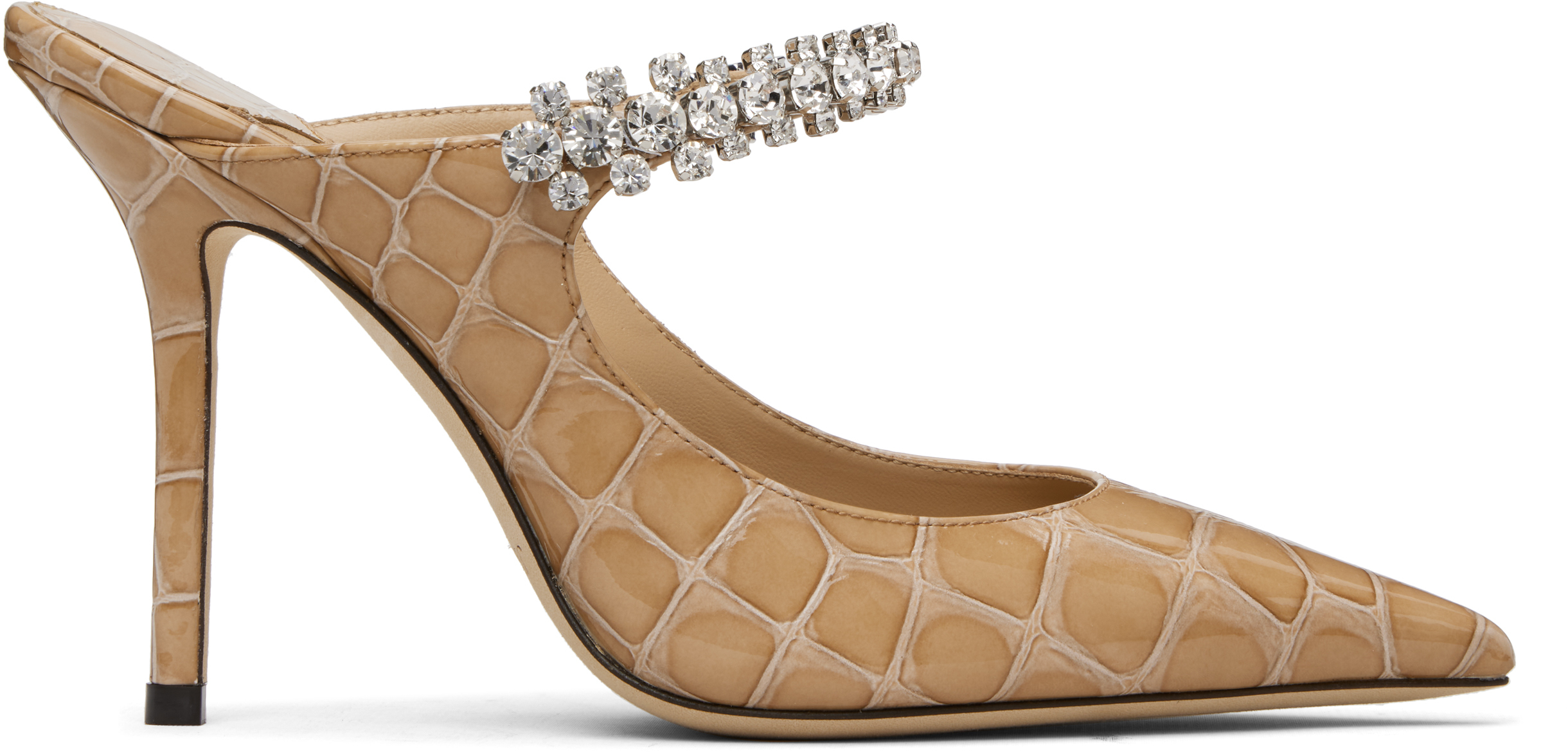 Jimmy Choo: ベージュ Bing 100 ヒール | SSENSE 日本