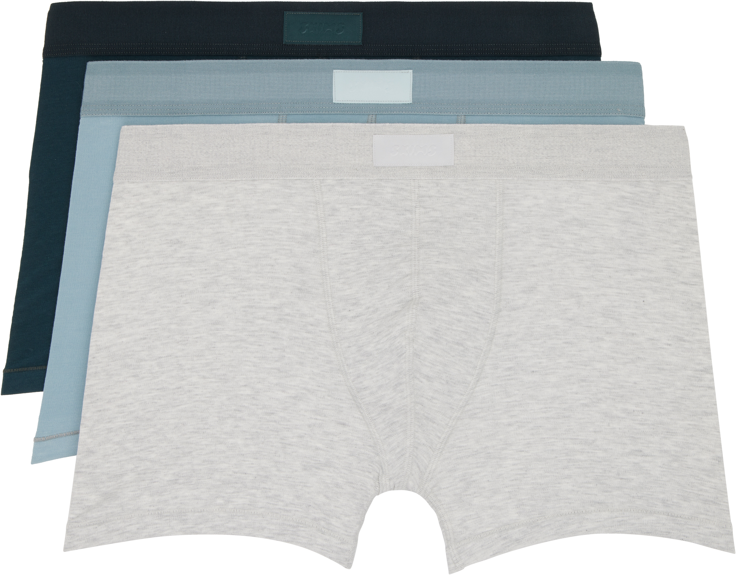 Three-Pack Multicolor SKIMS Cotton 3 Boxer Briefs