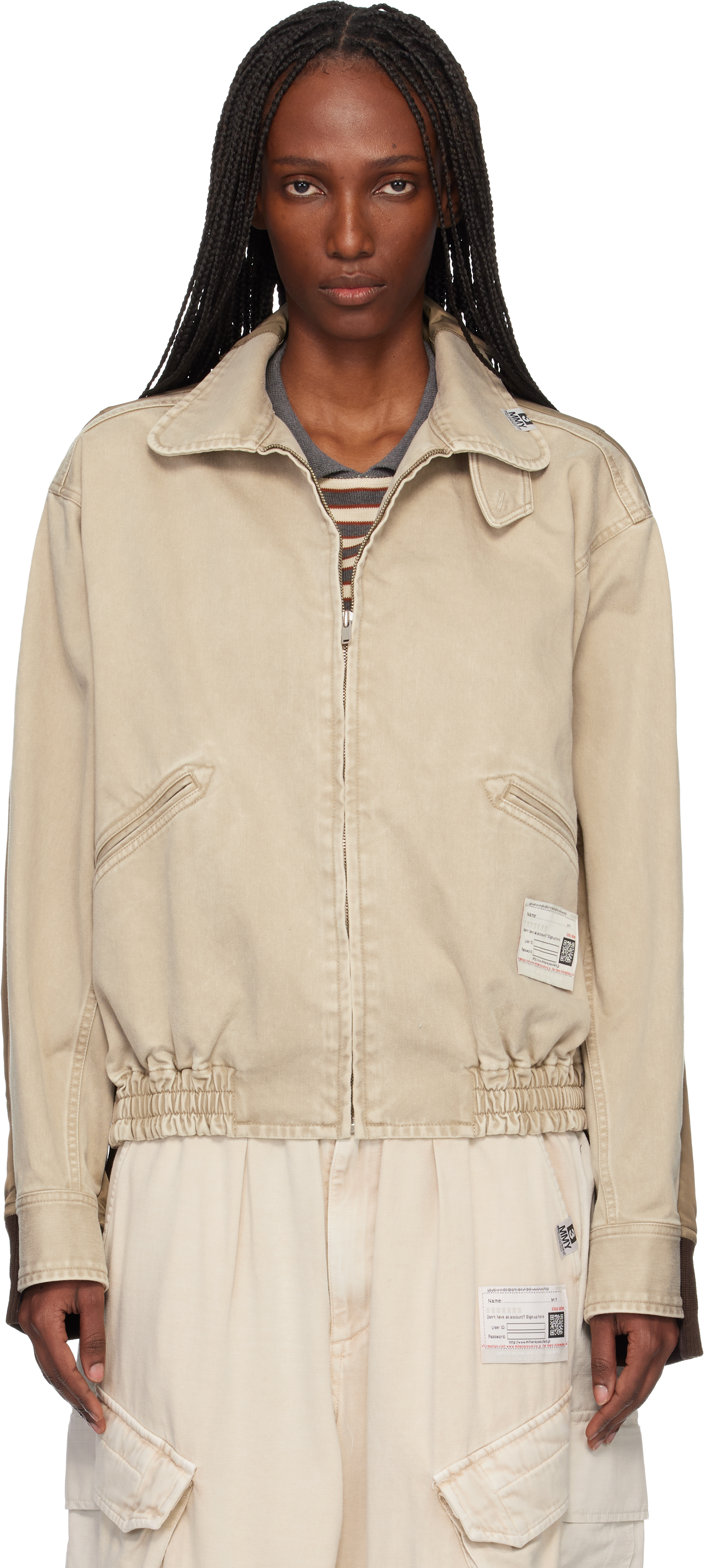 Maison MIHARA YASUHIRO: ベージュ＆カーキ フロントバック