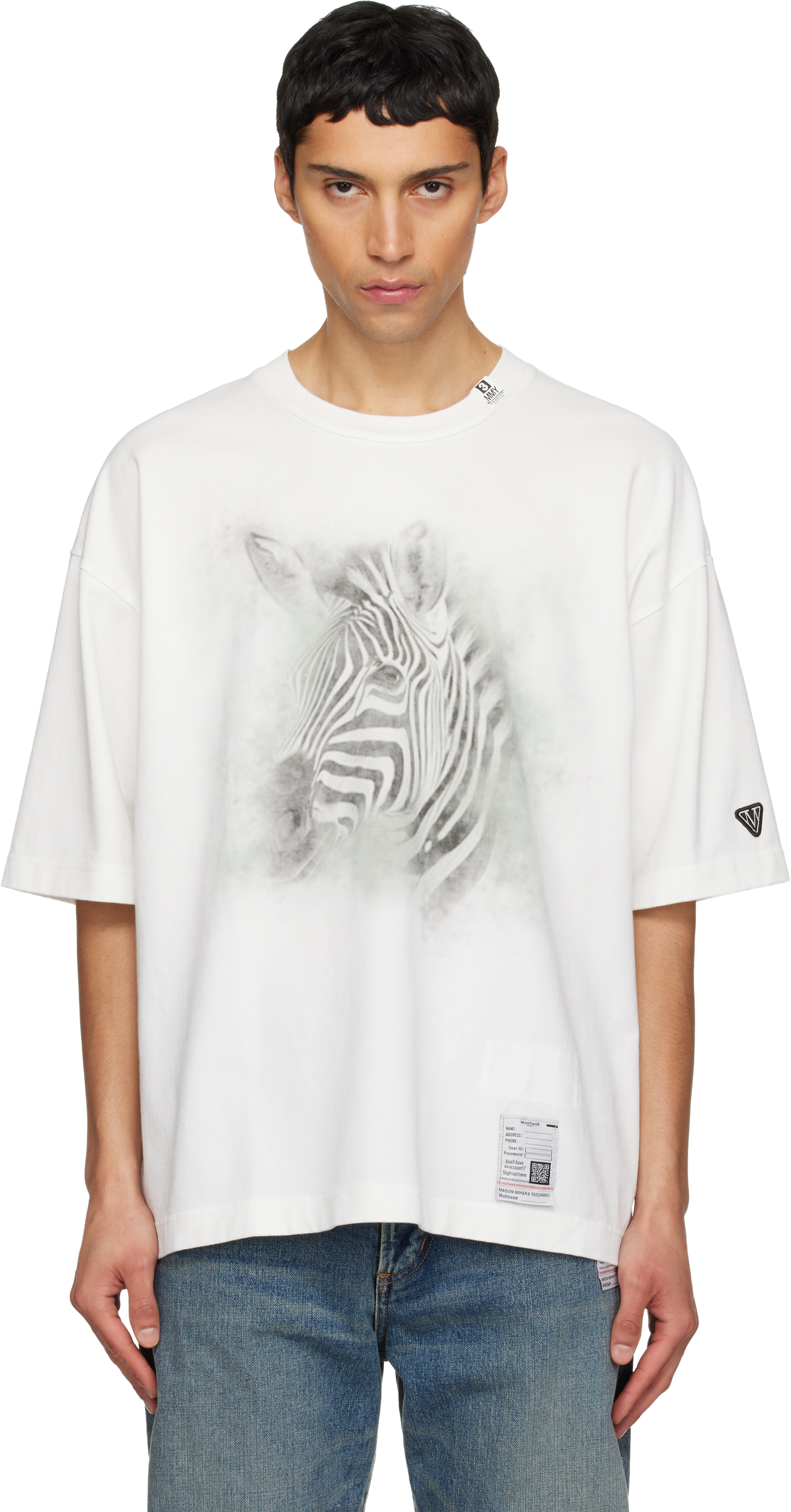 Maison MIHARA YASUHIROのホワイト Horse Printed Tシャツがセール中