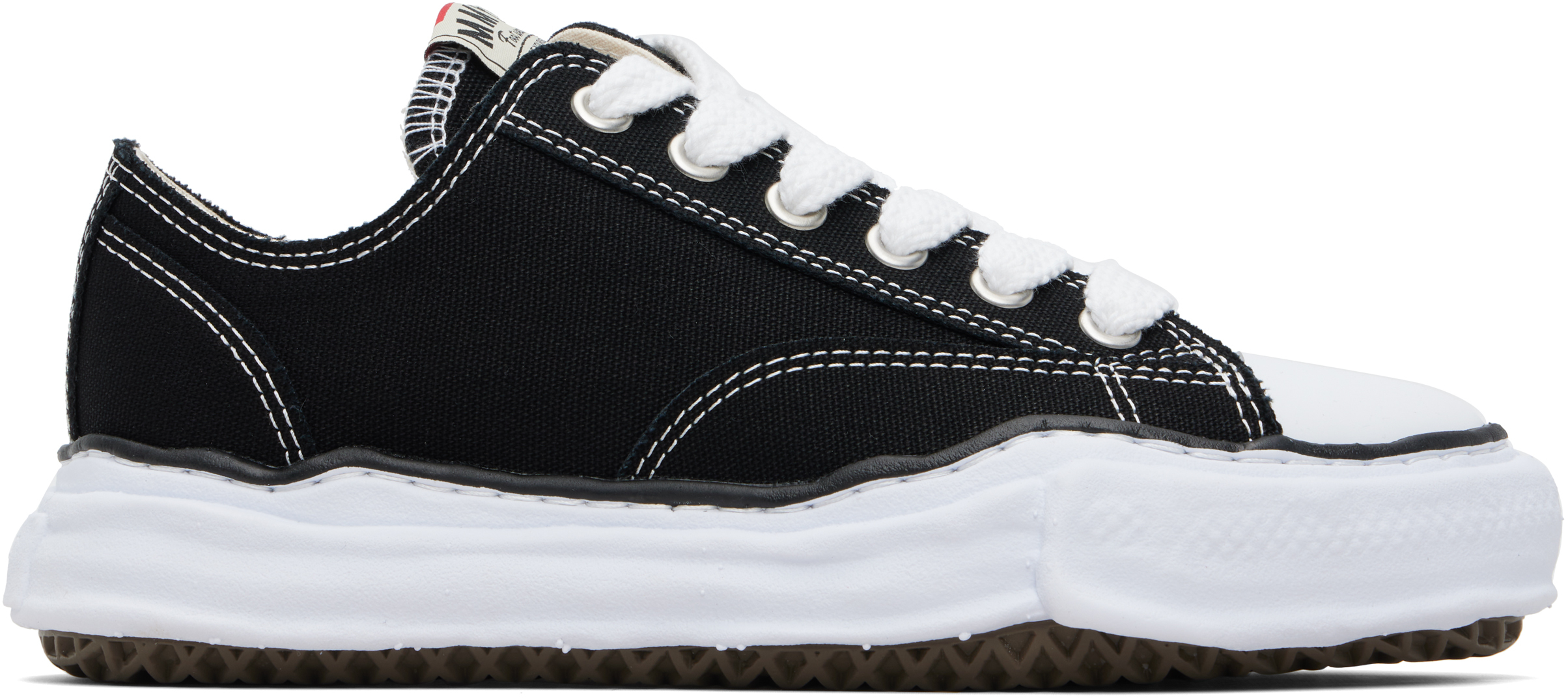Maison MIHARA YASUHIRO: Black Peterson OG Sole Canvas Low-Top