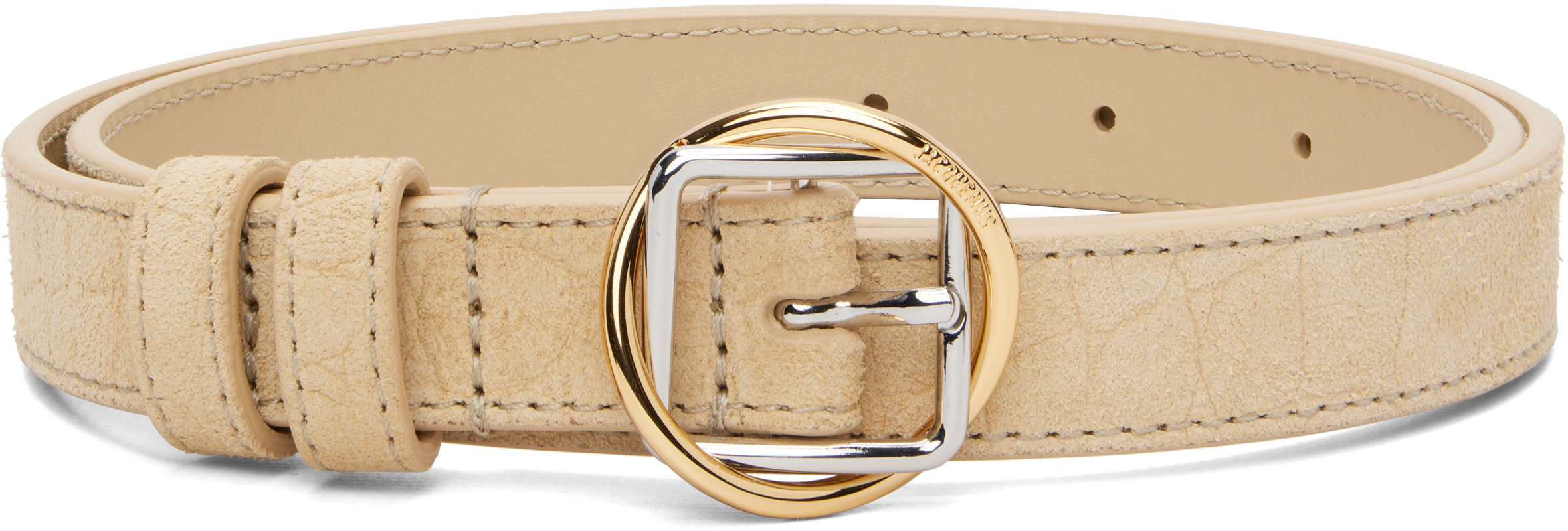 Beige 'The thin Salon' Belt