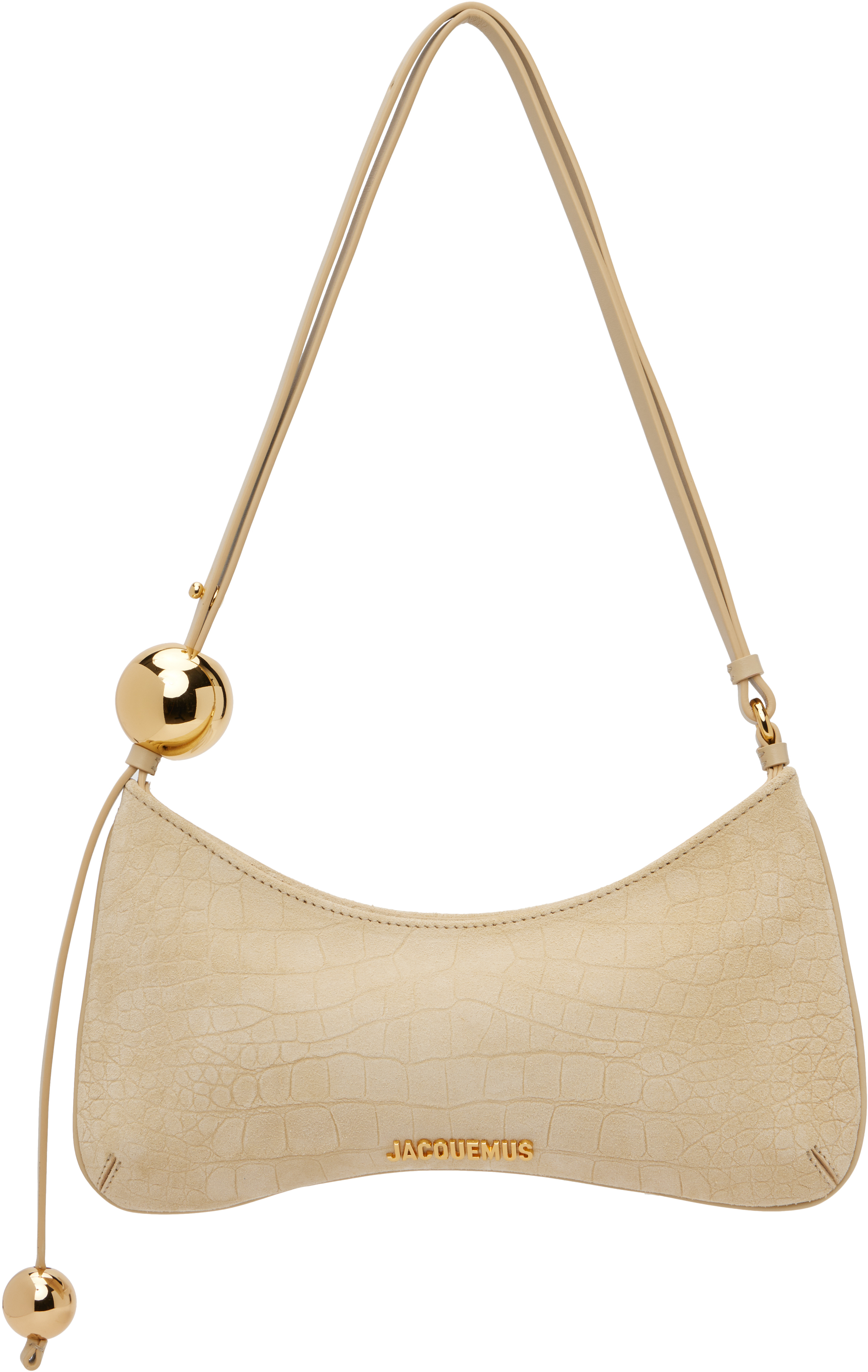 JACQUEMUS: ベージュ 'The Bisou Perle' バッグ | SSENSE 日本 JACQUEMUS: ベージュ 'The Bisou Perle' バッグ | SSENSE 日本