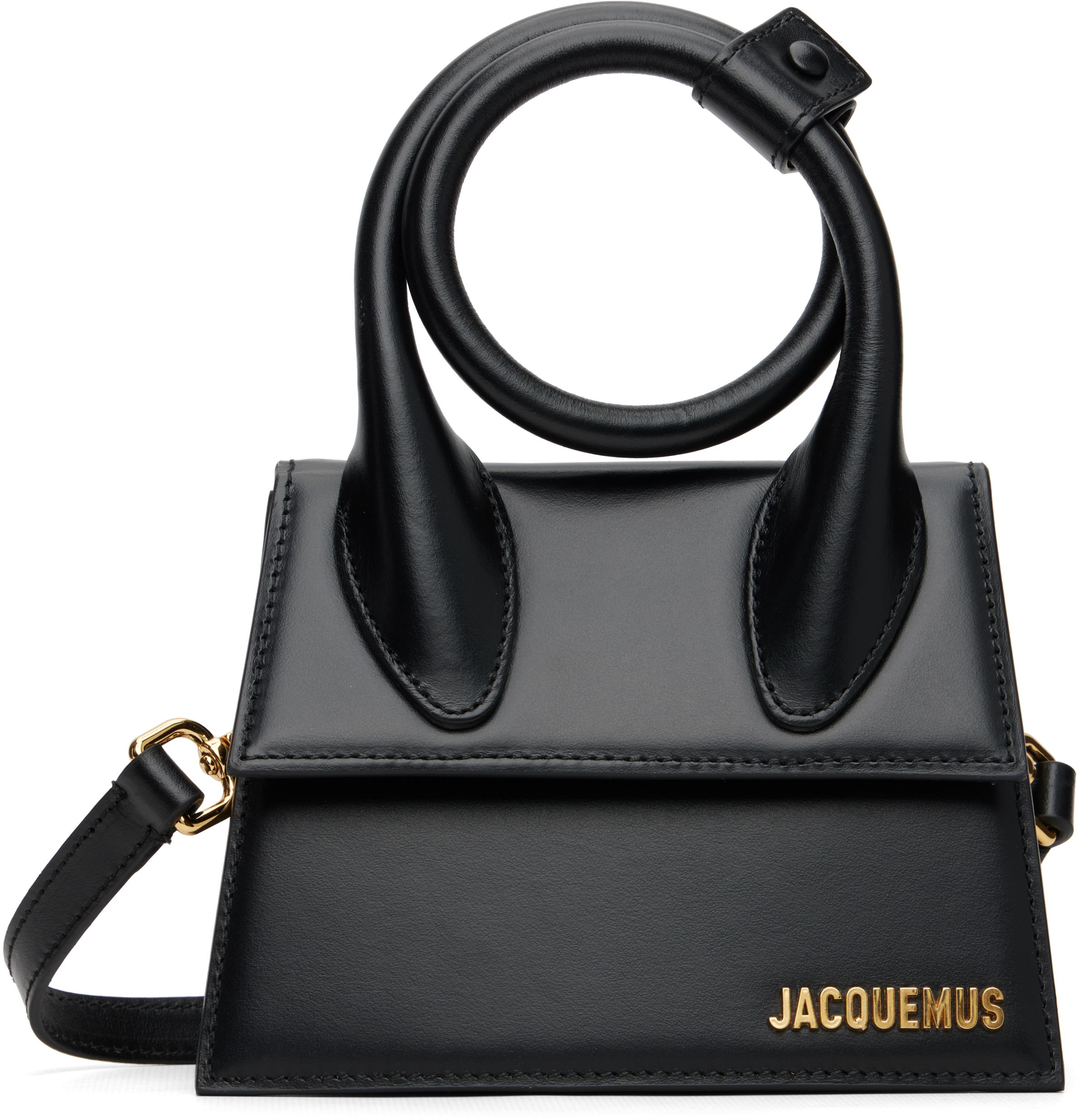 JACQUEMUS ブラックミニショルダーバッグ Jacquemus Le Chiquito Homme ショルダーバッグ | ブラック | FARFETCH JP