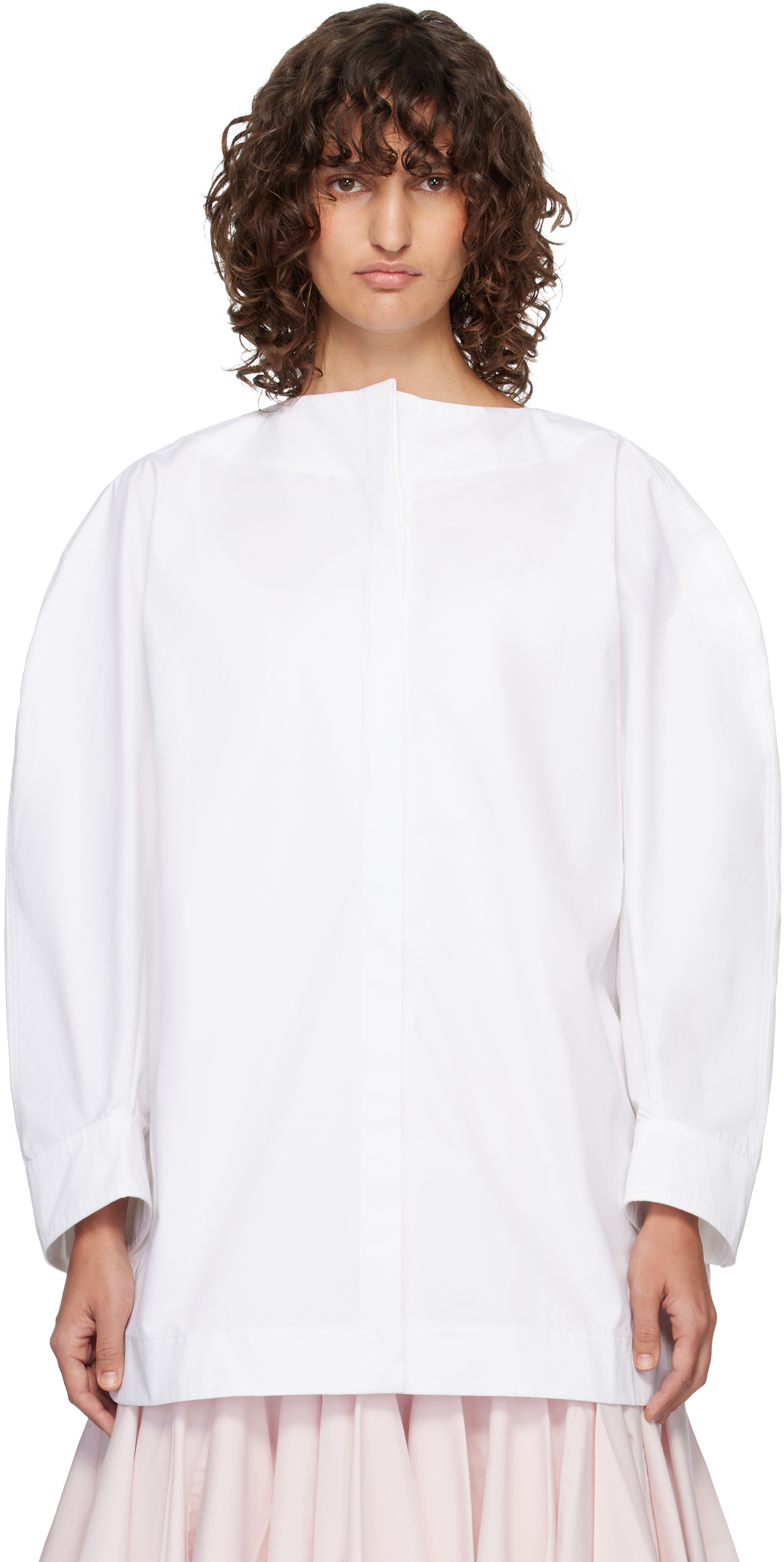 JACQUEMUS: White 'The Pittore' Blouse | SSENSE