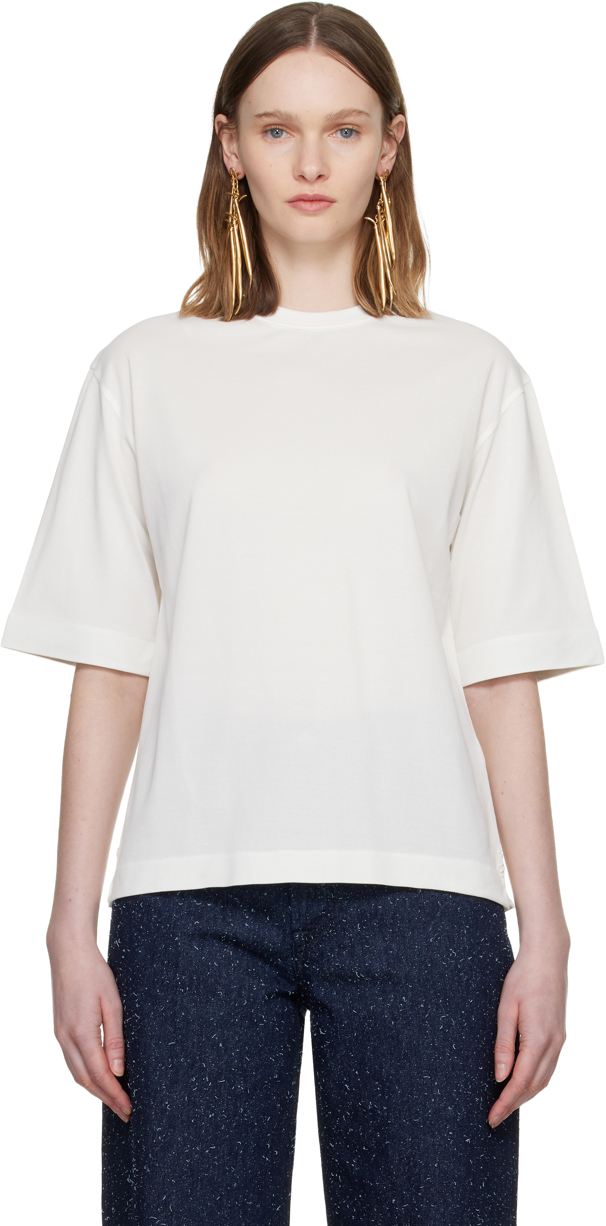 JACQUEMUS: オフホワイト 'The Ventadou' Tシャツ | SSENSE 日本