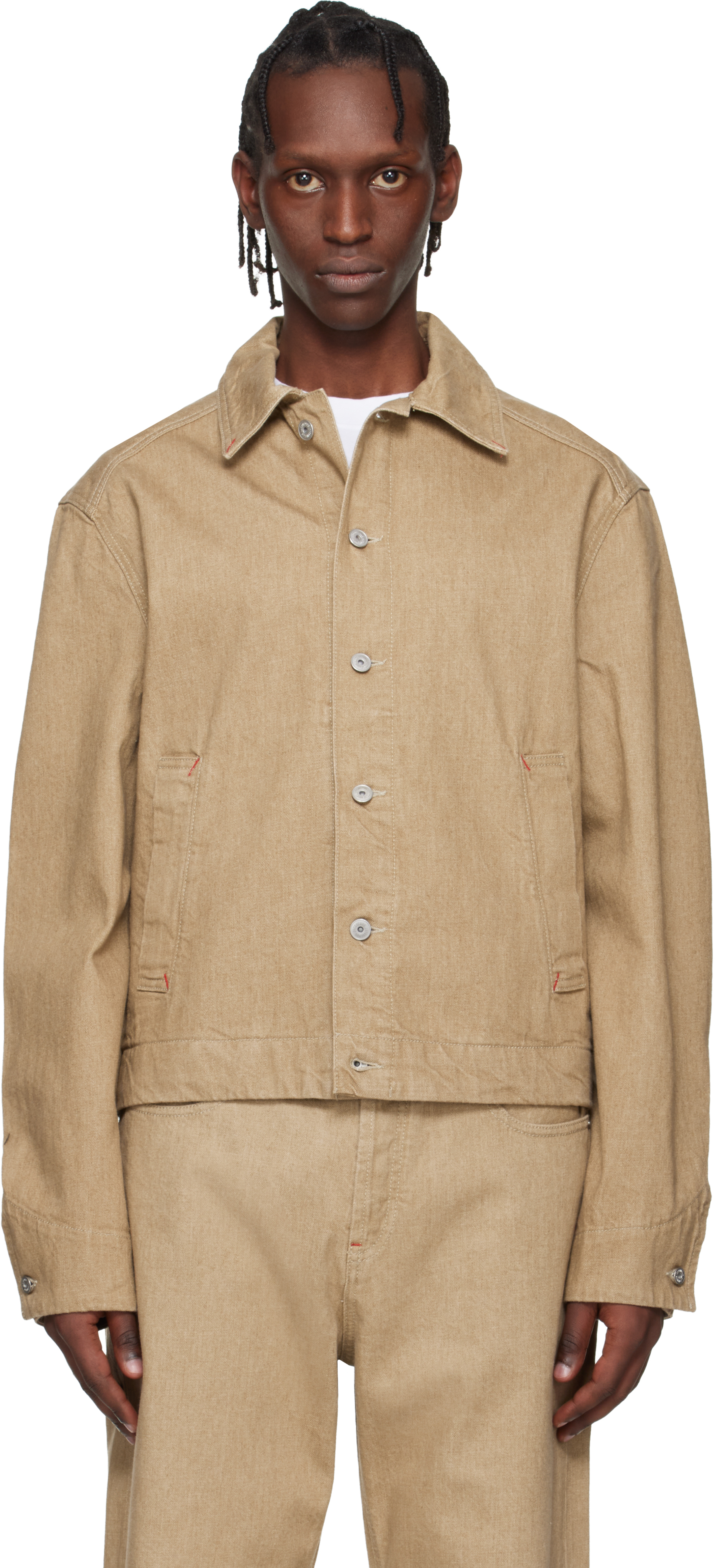 JACQUEMUS: ベージュ 'The Mirada de-Nîmes' デニムジャケット