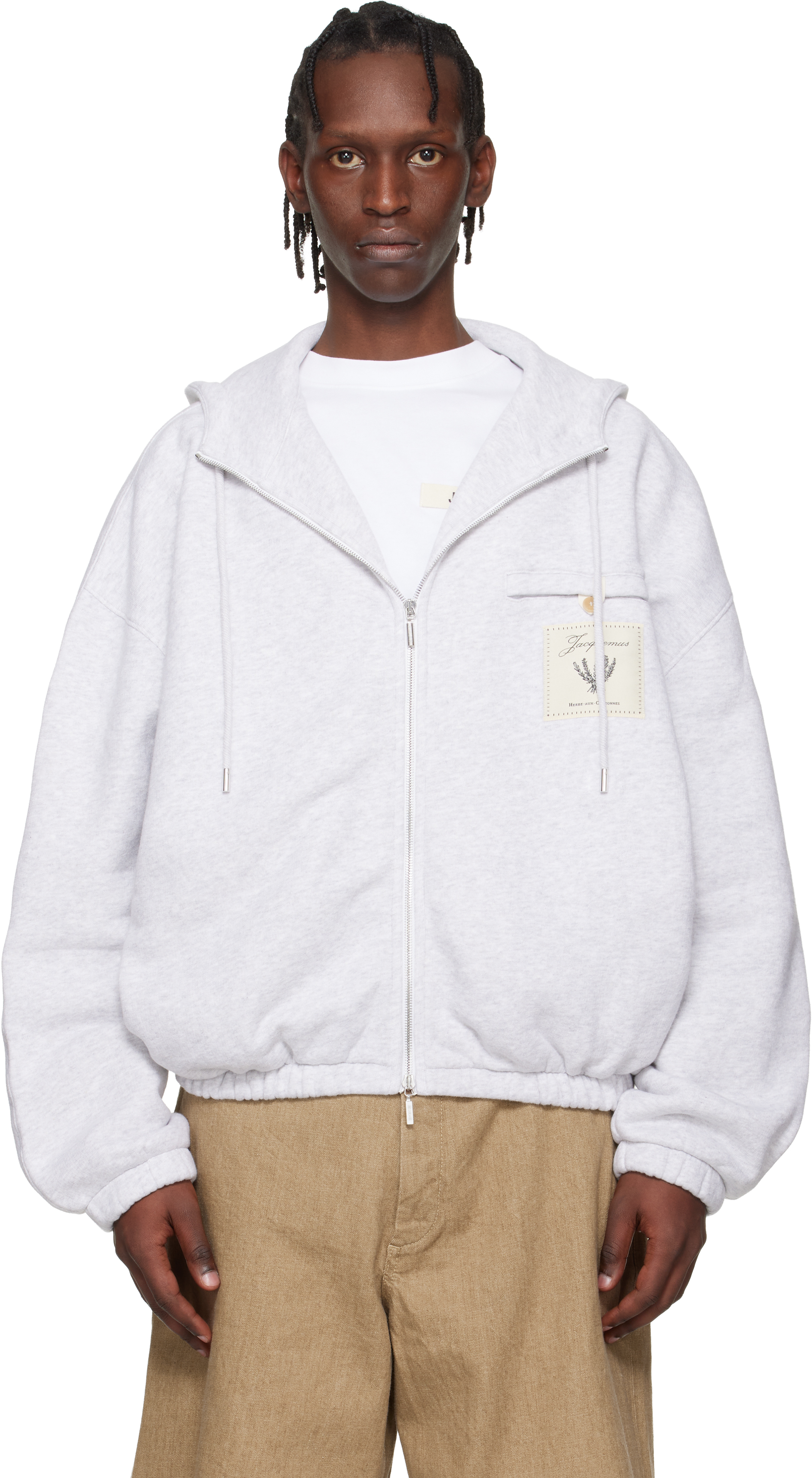 JACQUEMUS: グレー 'The Torneo' フーディ | SSENSE 日本