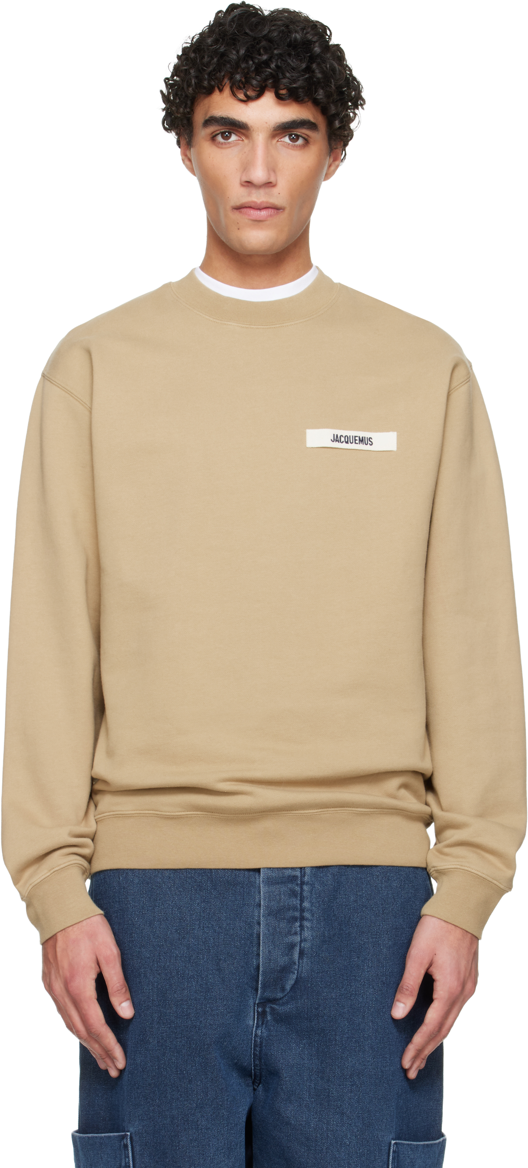 JACQUEMUS ベージュ 長袖クロップドシャツ クロップド ベージュ系 JACQUEMUS(ジャックムス) ブラウス・シャツ