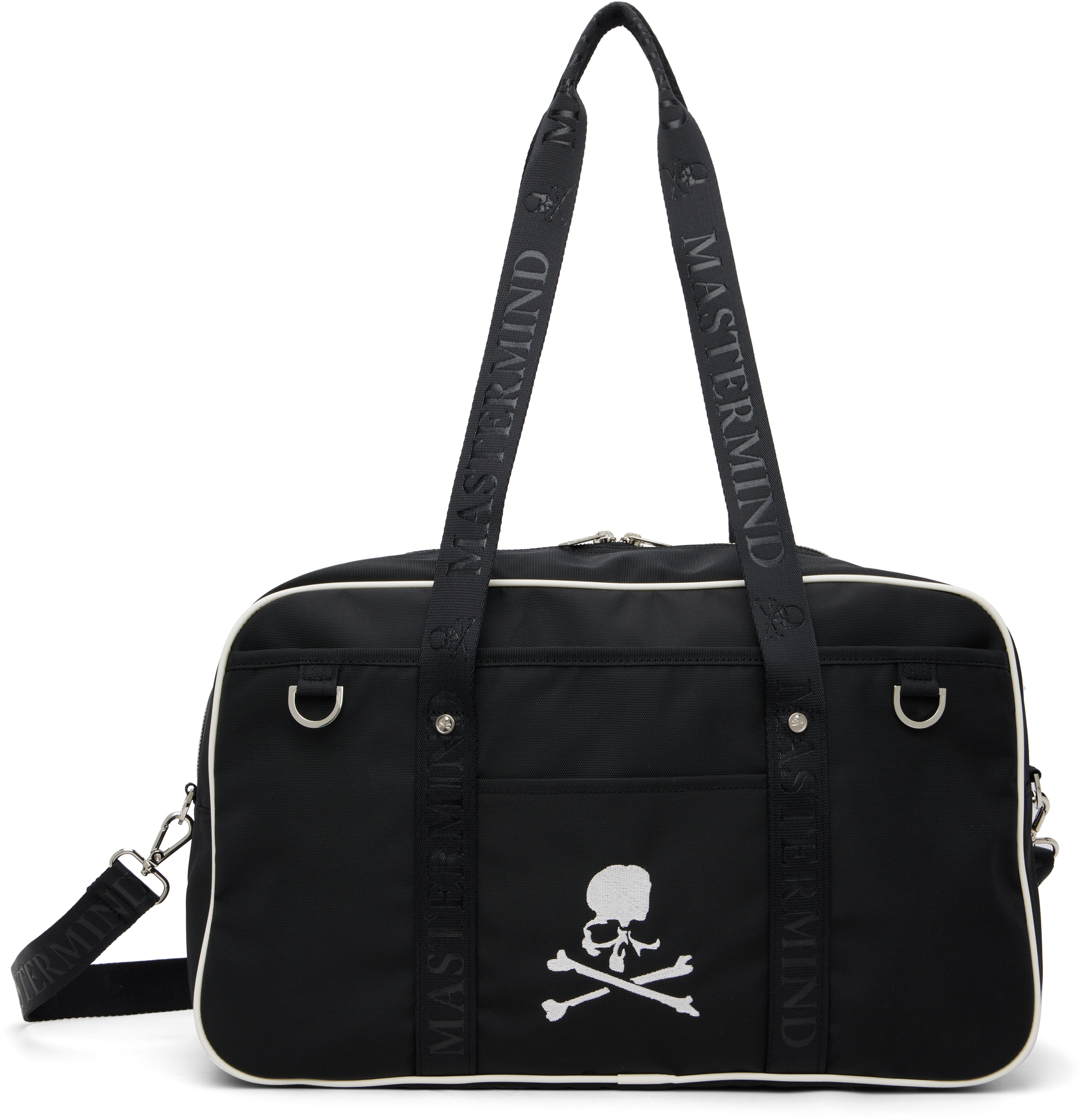 mastermind JAPAN: Black MJ Nylon Bag | SSENSE