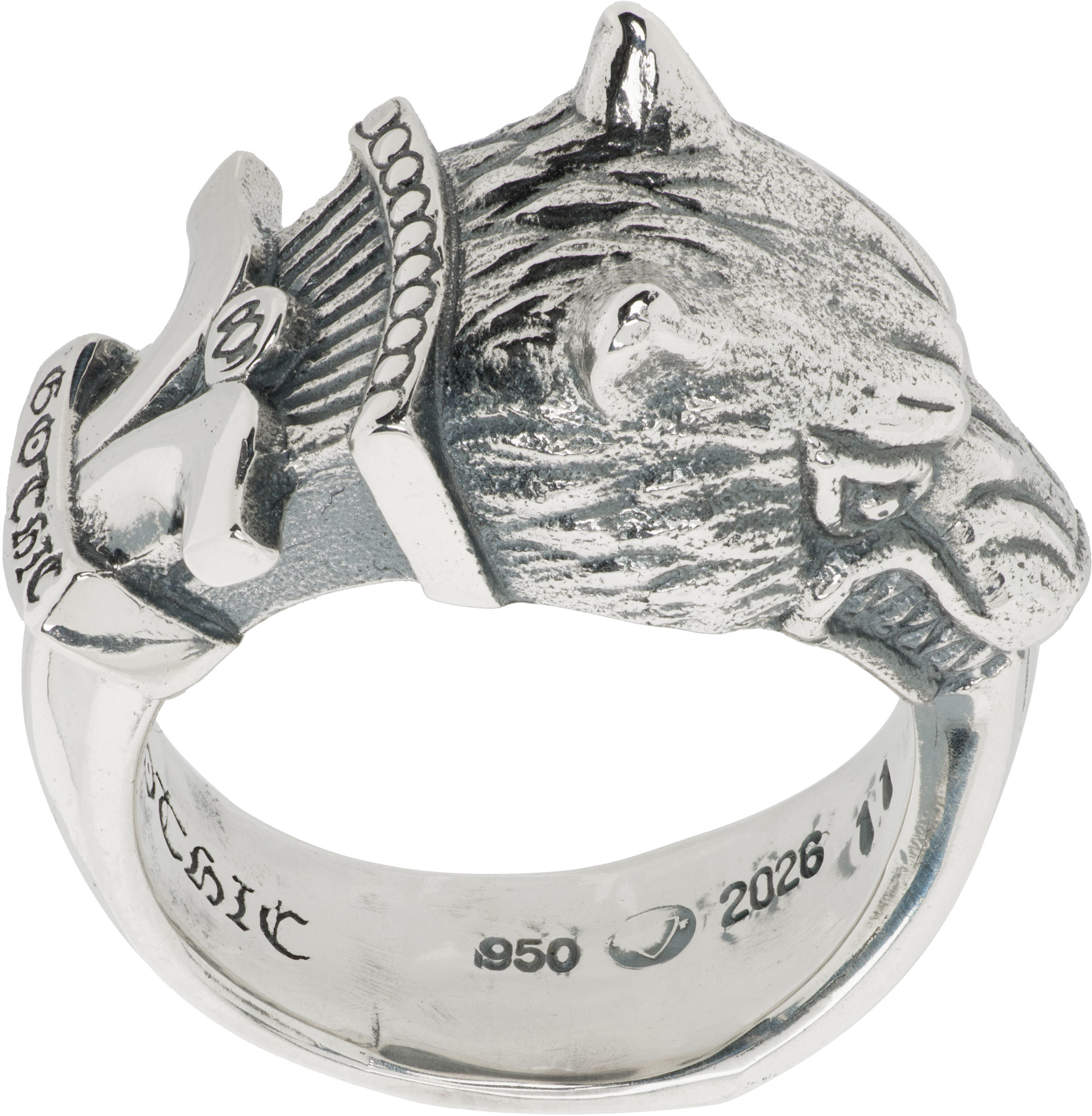 YOHJI YAMAMOTO: Wolf Dagger Ring | SSENSE