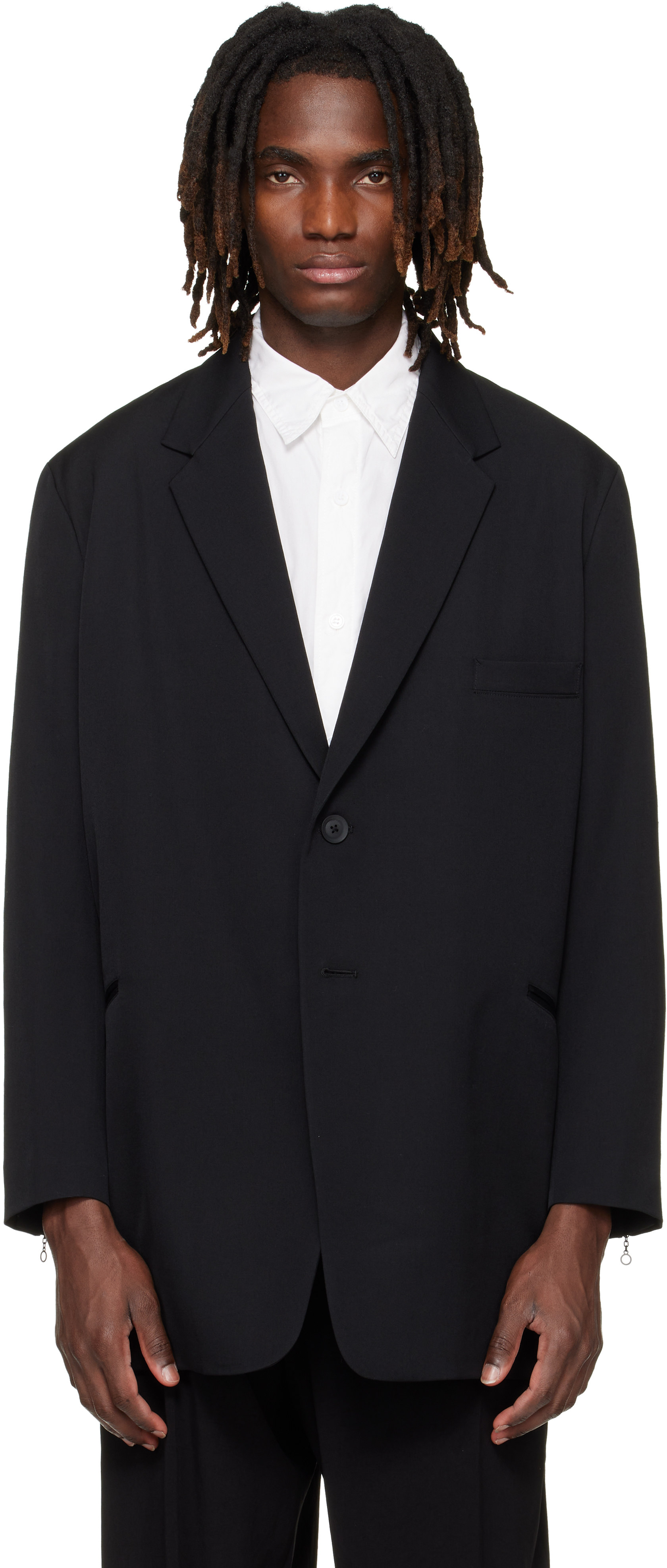 ヨウジ・ヤマモト Yohji Yamamoto コットンブルゾン ブラック Yohji Yamamoto メンズ | SSENSE 日本
