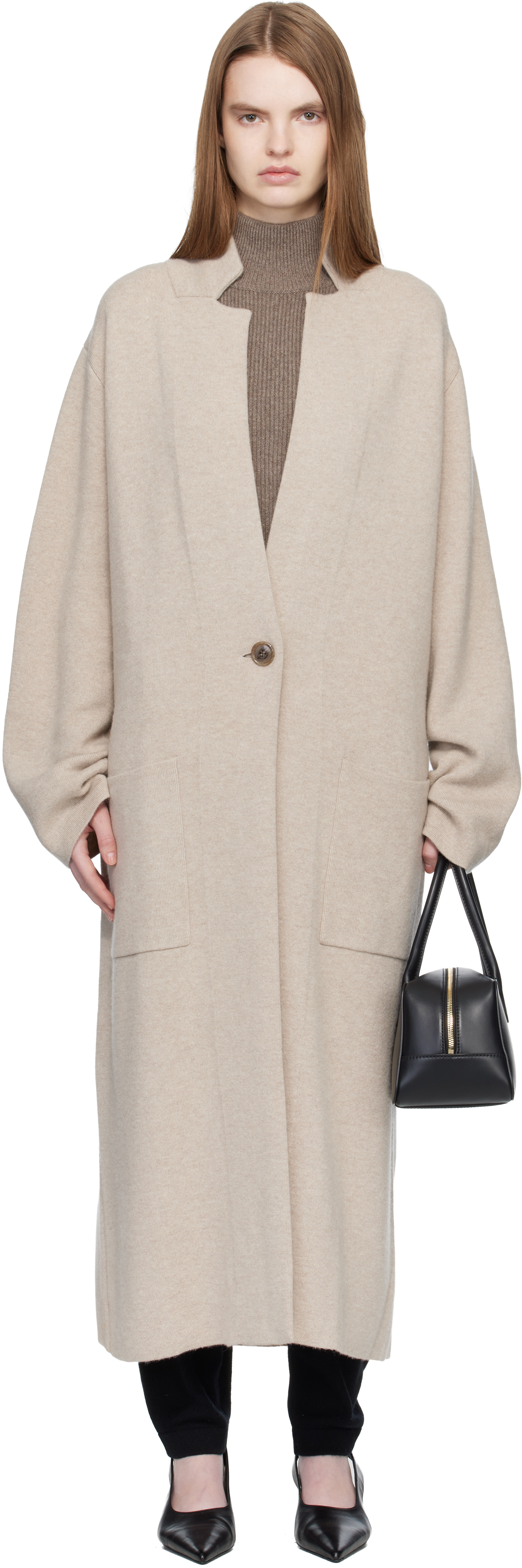 LISA YANG Beige 'The Amie' Coat