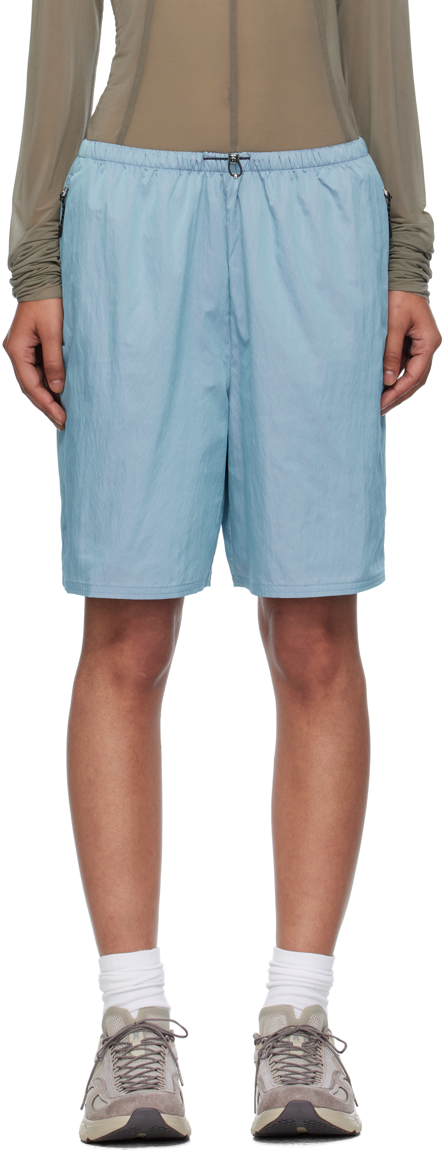 Blue Track Shorts