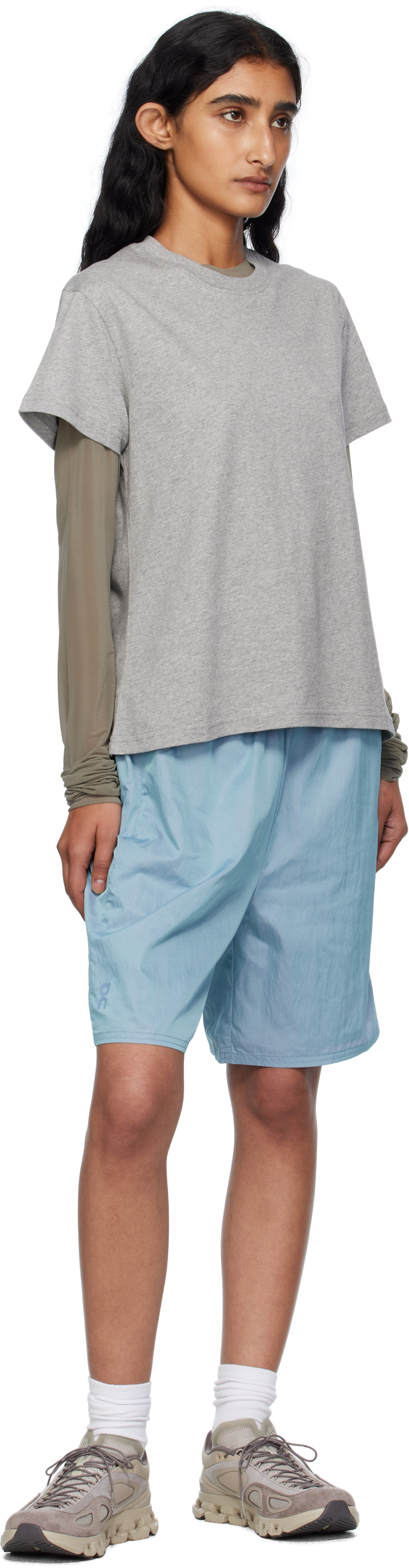 On Blue Zendaya Editi Iridescent Shorts In Multi