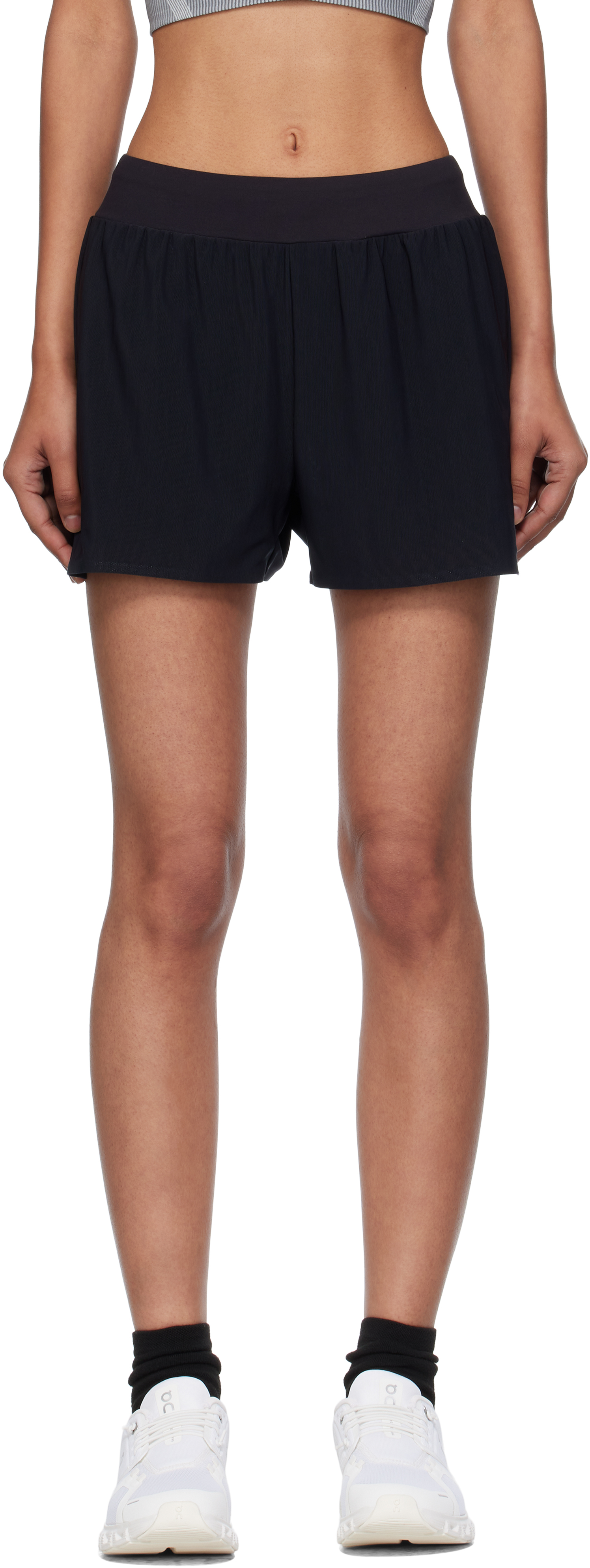 On Black Zendaya Editi Mesh Shorts In Black