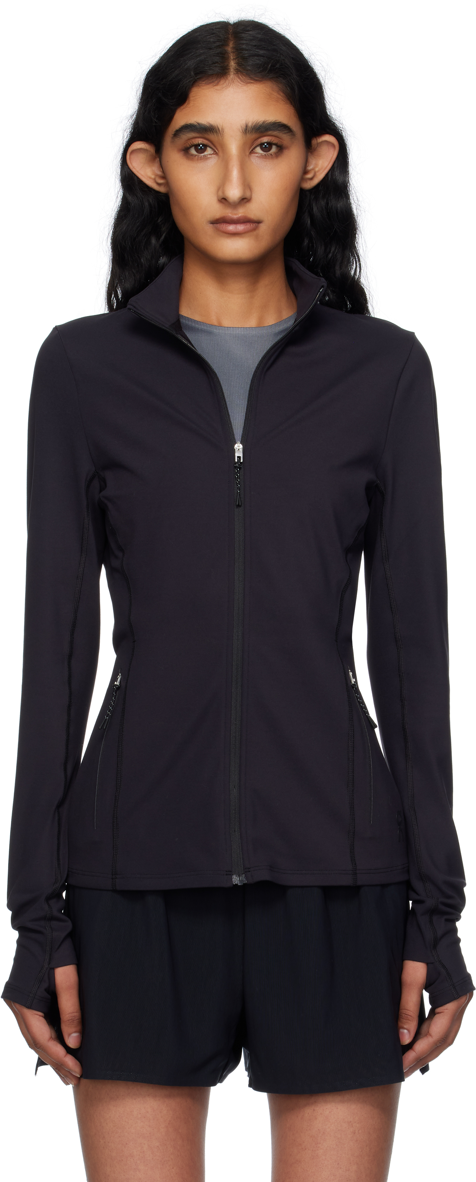 On Black Zendaya Editi Fitted Jacket In Blue