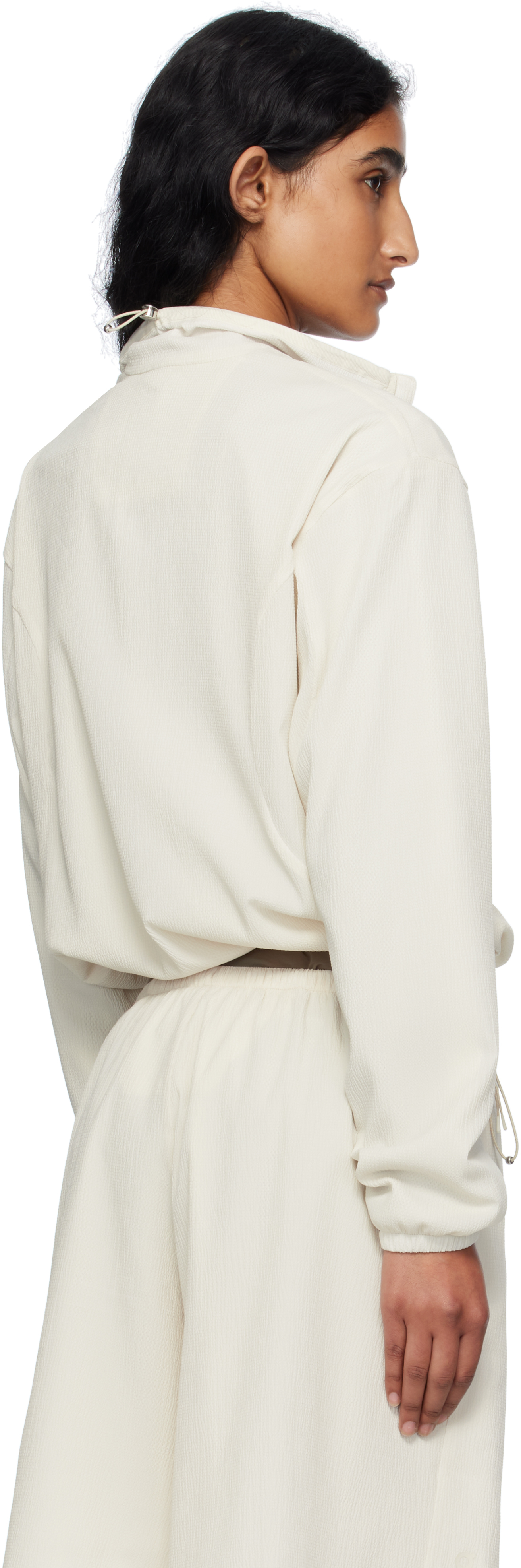 On Beige Zendaya Editi Track Jacket In White