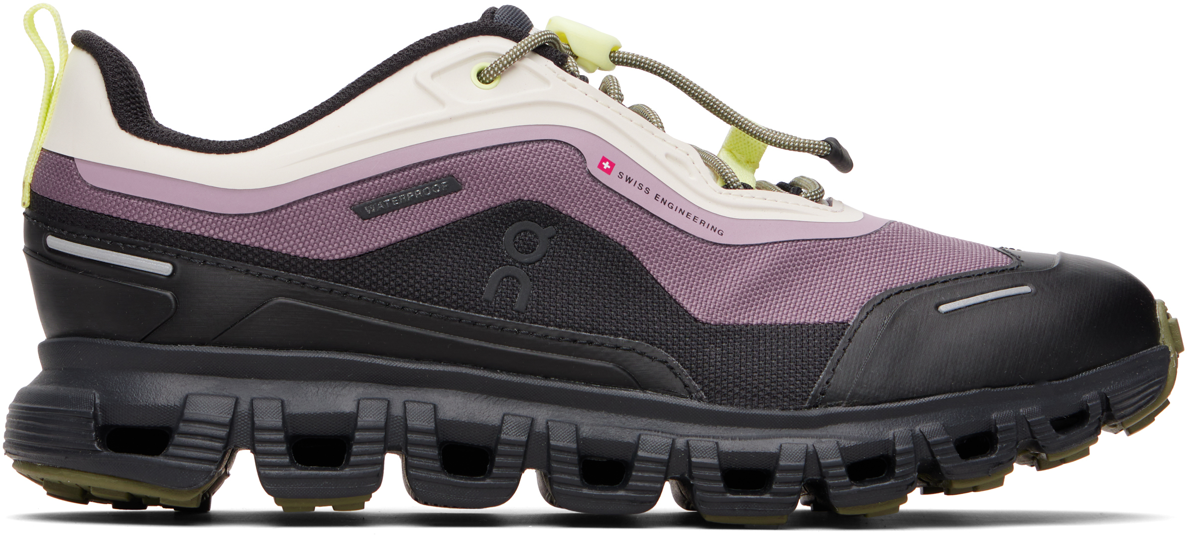 Purple & Black Cloud 6 Geo Waterproof Sneakers