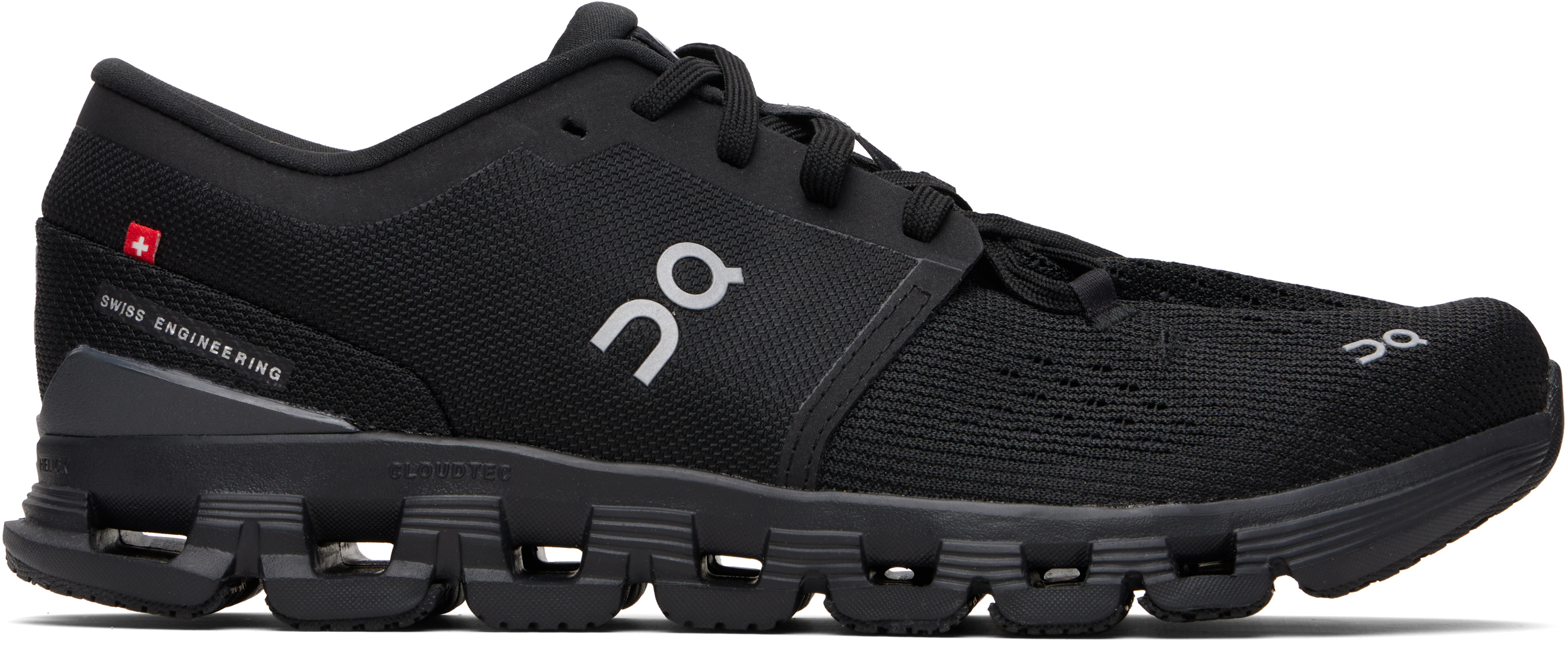 On cloud x ブラック スニーカー On: Black Cloud X 4 Sneakers | SSENSE Canada