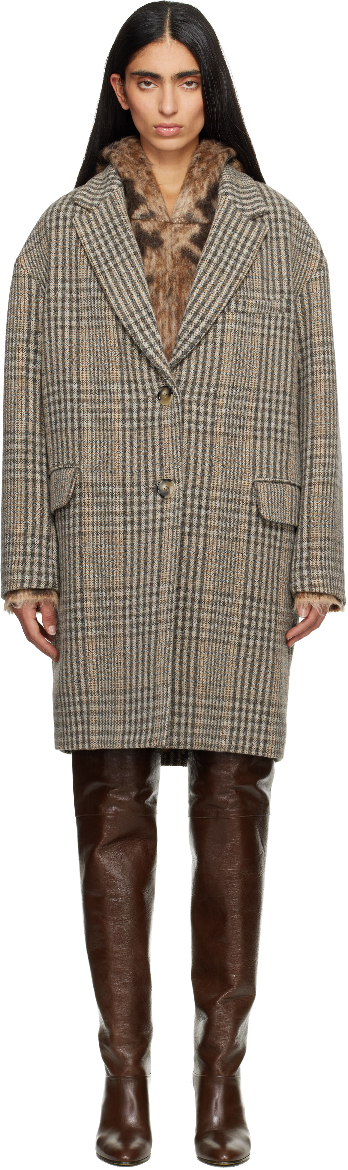 Isabel Marant Etoile Brown Limiza Coat