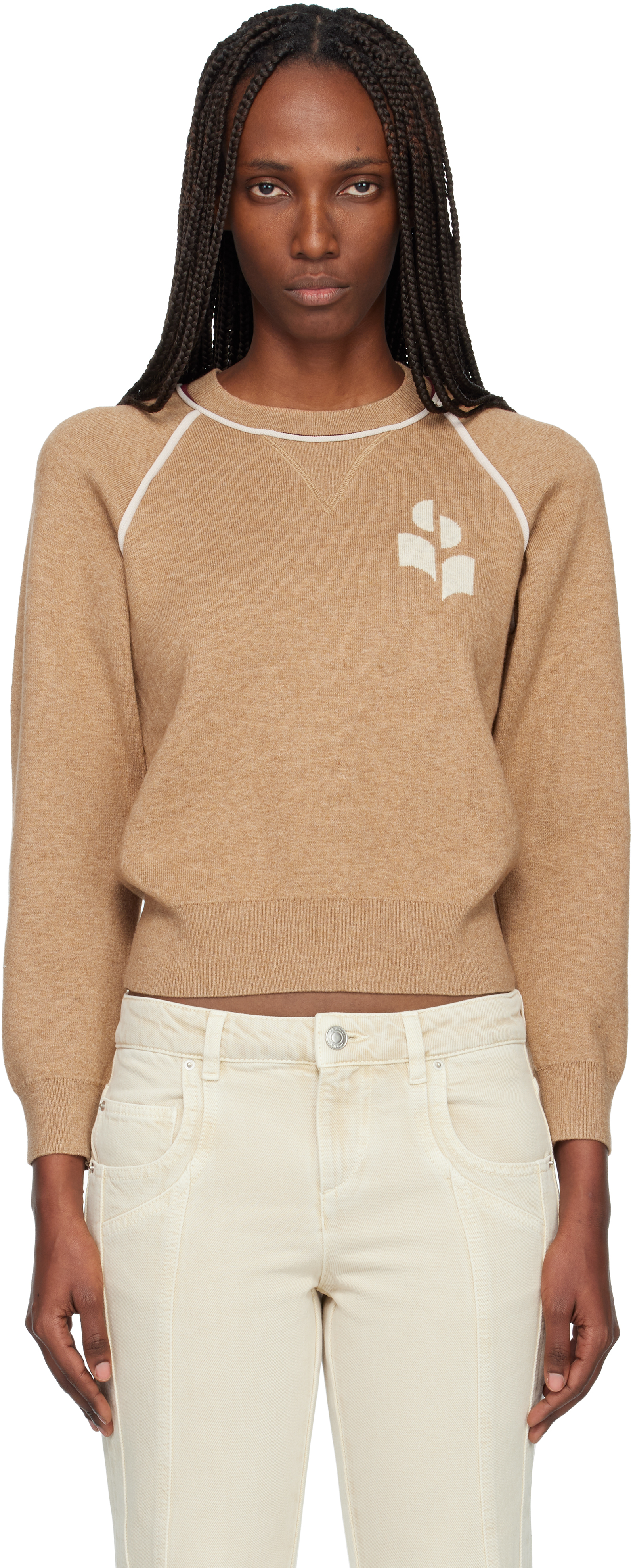 Isabel Marant Étoile Tan Loriby Sweater In Brown