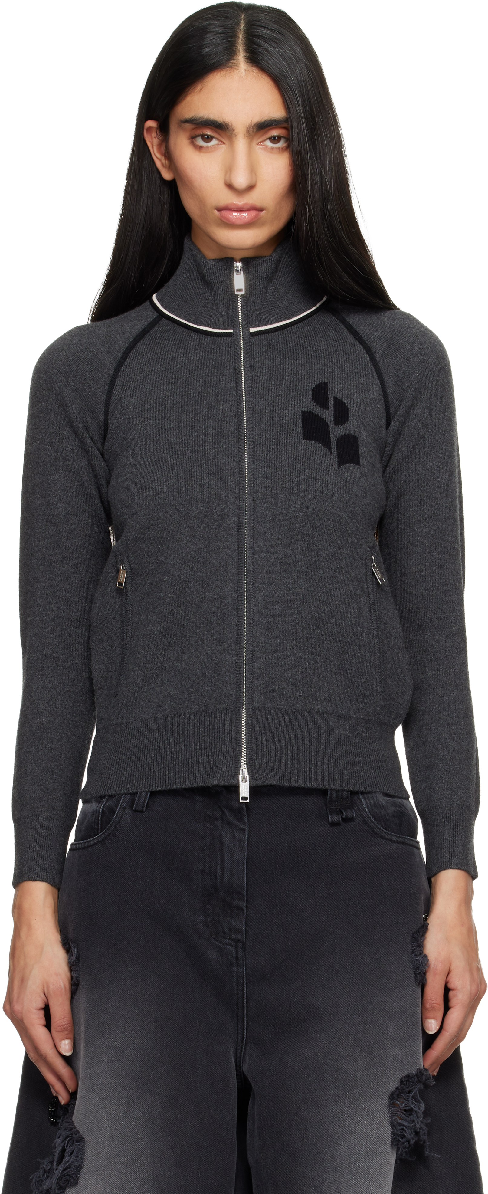 Isabel Marant Etoile イザベルマラン カーディガン グレー WINTER SALE】ISABEL MARANT（イザベル マラン）BRAT ウールカシミヤ