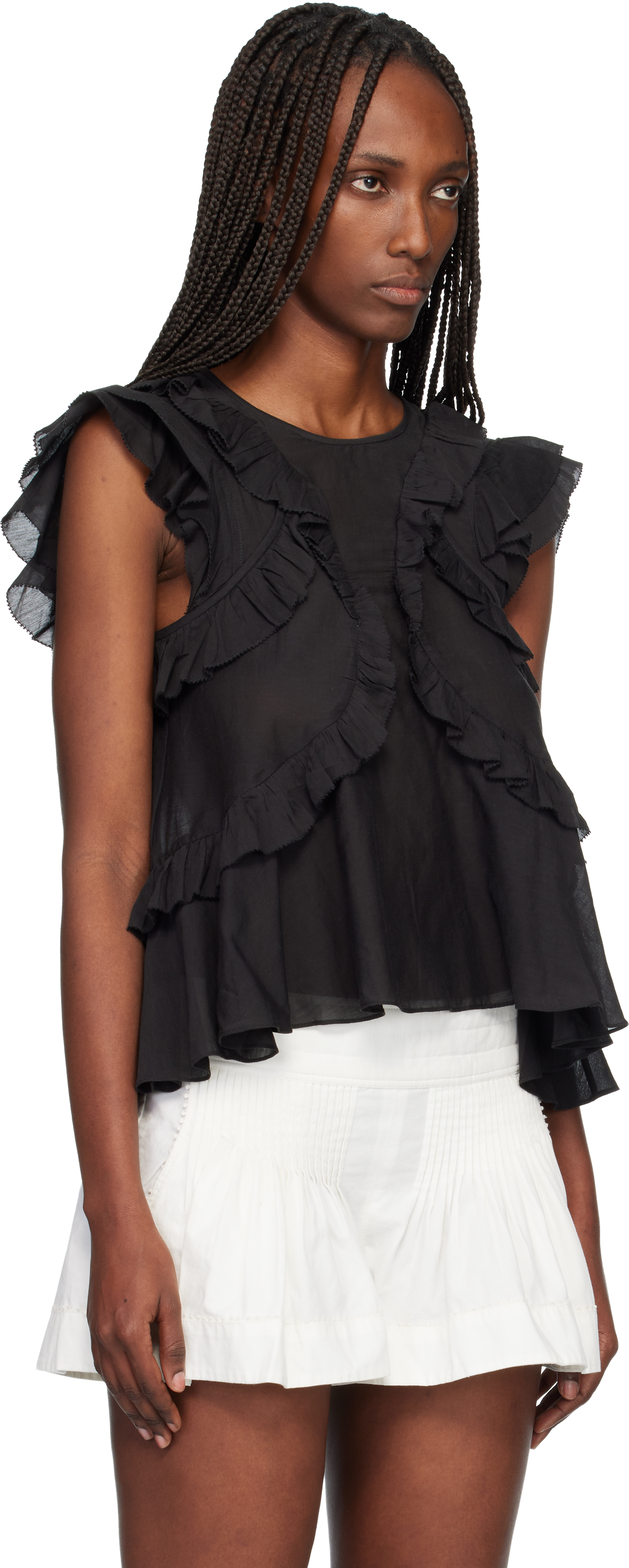 Isabel Marant Étoile Black Nalou Blouse In Black