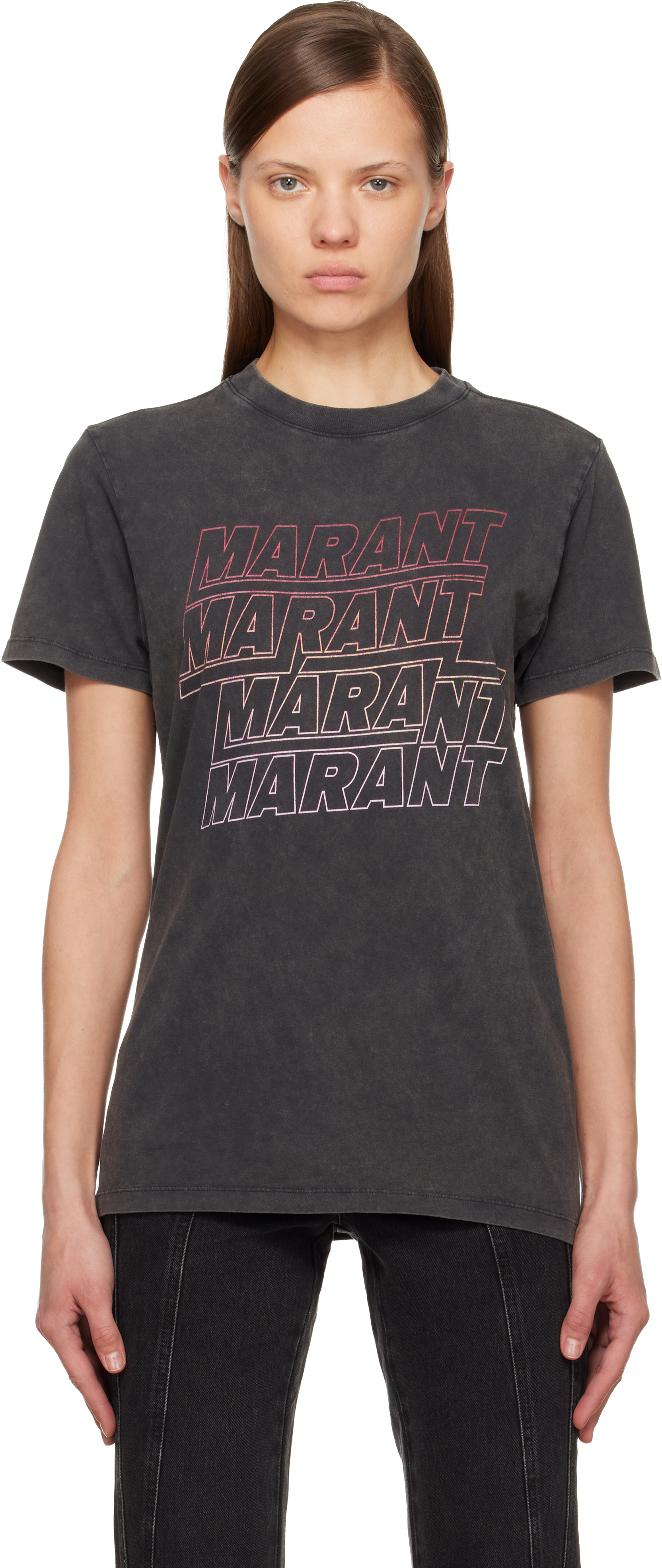 Black Zoeline T-shirt by Isabel Marant Etoile on Sale