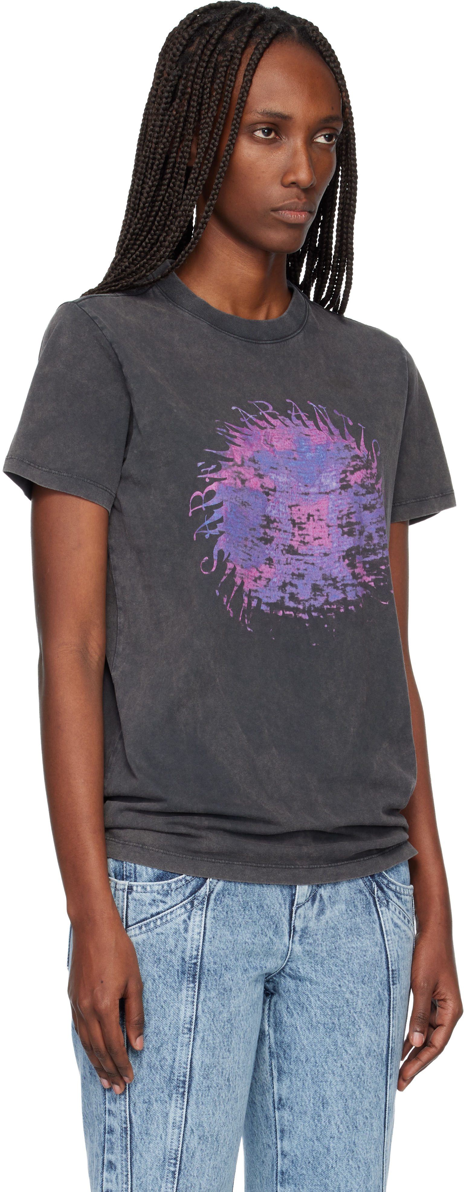 Isabel Marant Étoile Black Zoeline T-shirt In Black