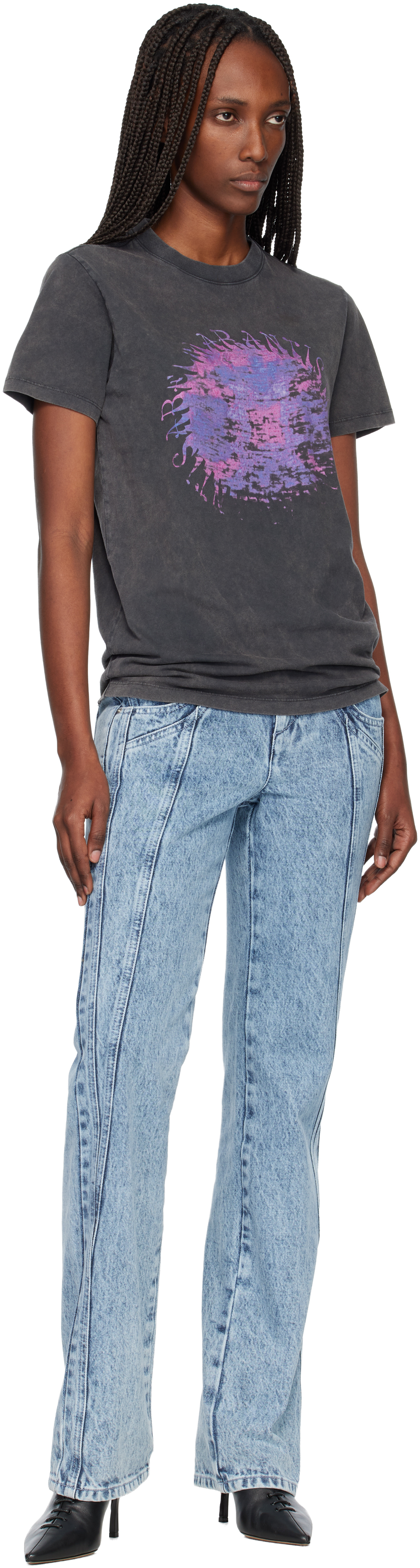 Isabel Marant Étoile Black Zoeline T-shirt In Black