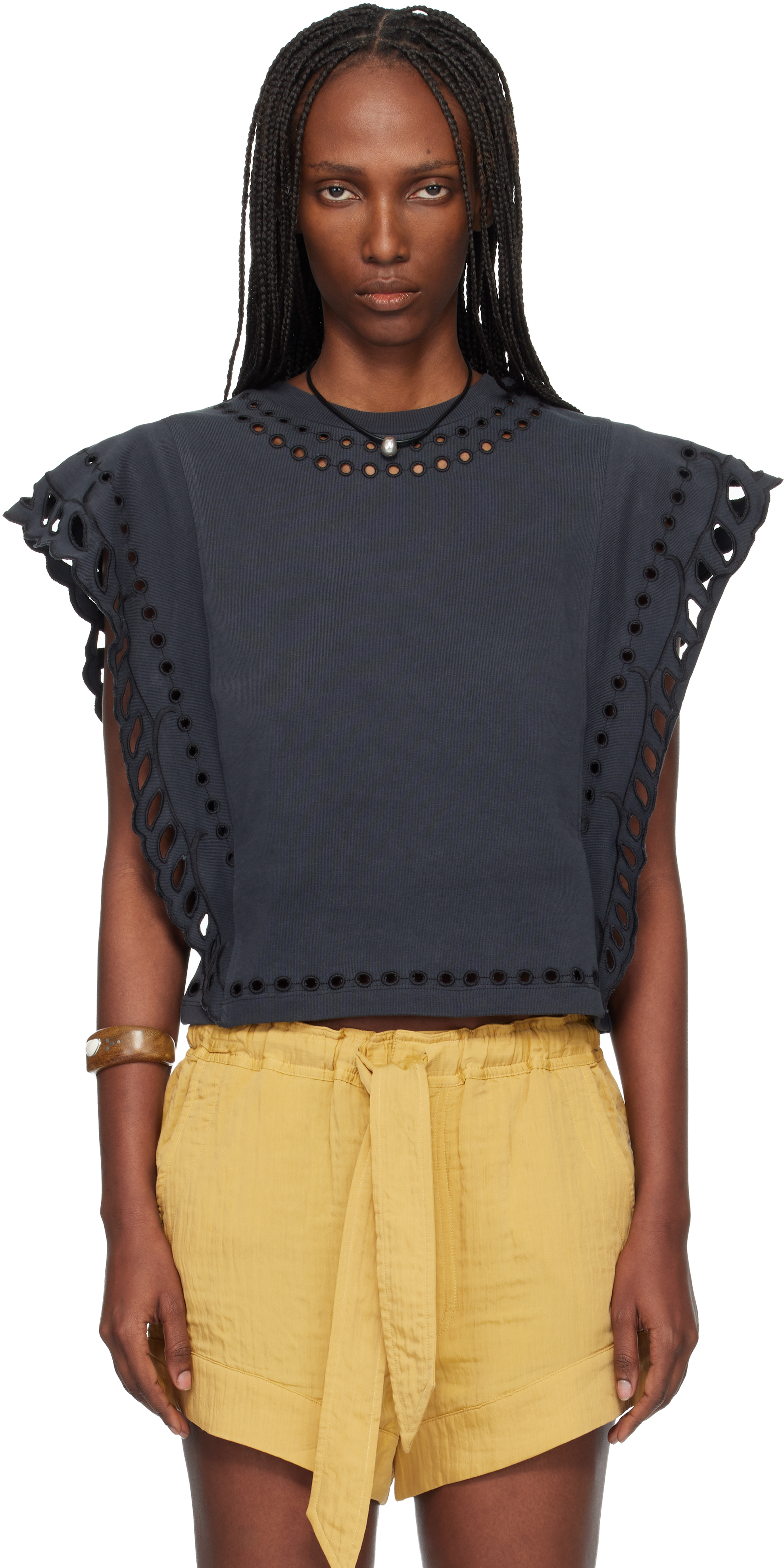 うり新品ISABEL MARANT ETOILE BLANDINEブラウス Isabel Marant Etoile: White Plalia Blouse | SSENSE Canada