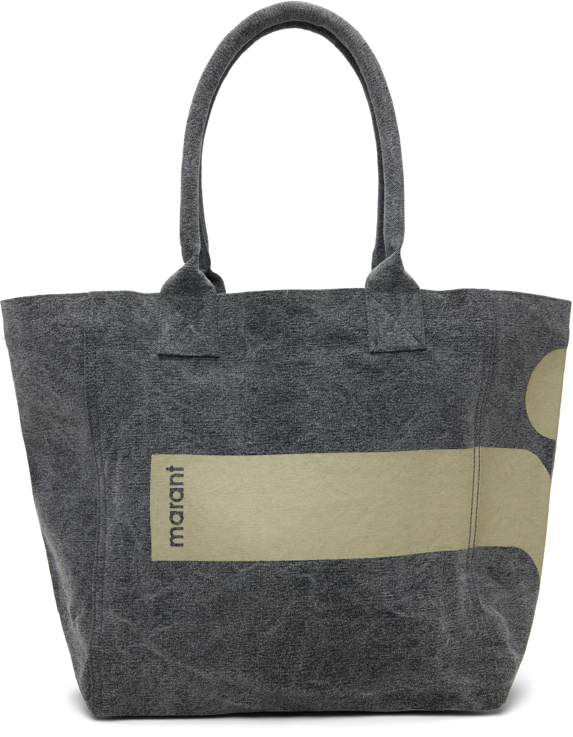 Isabel Marant Gray Small Yenky Tote In Black