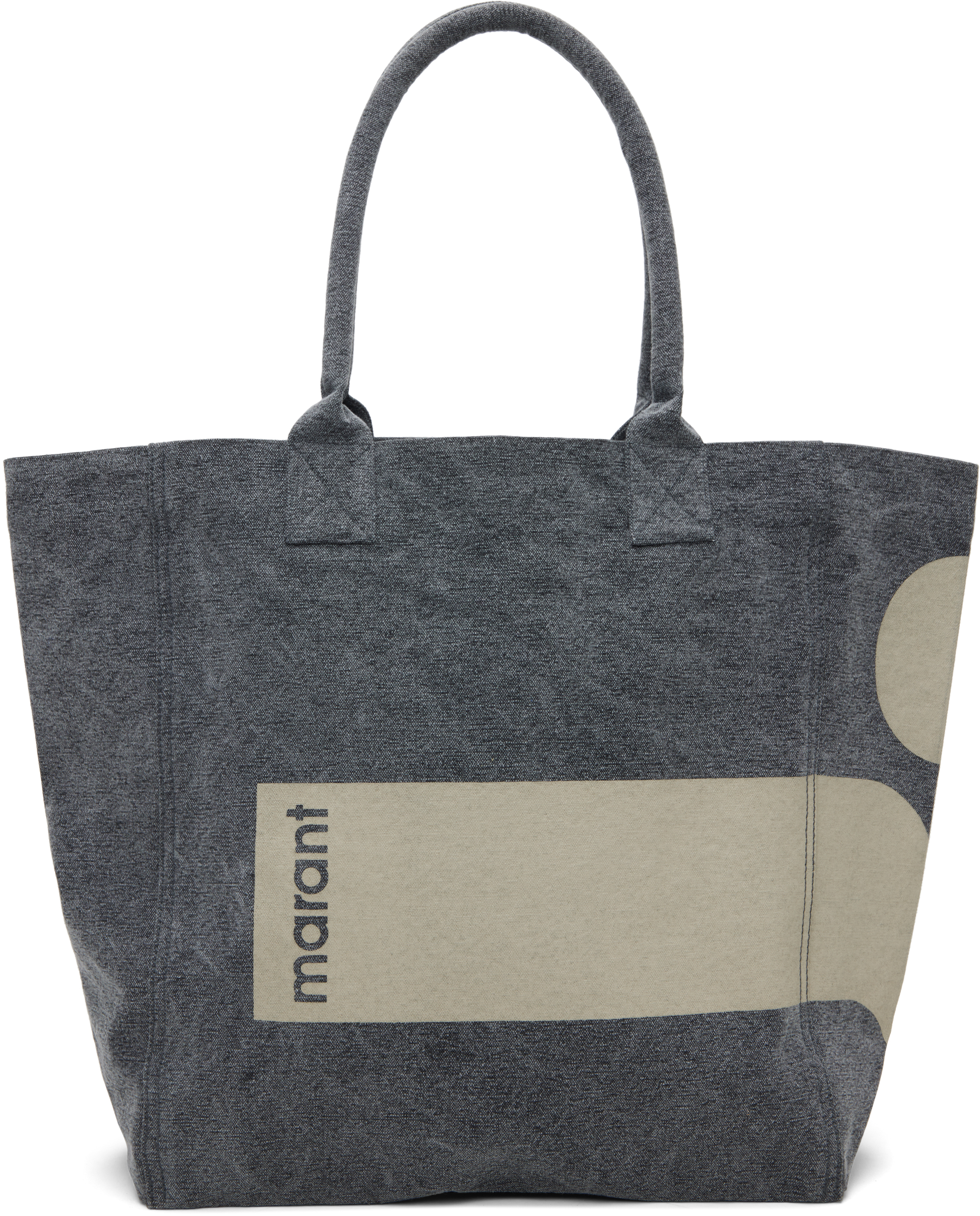 Isabel Marant Gray Yenky Tote In Black