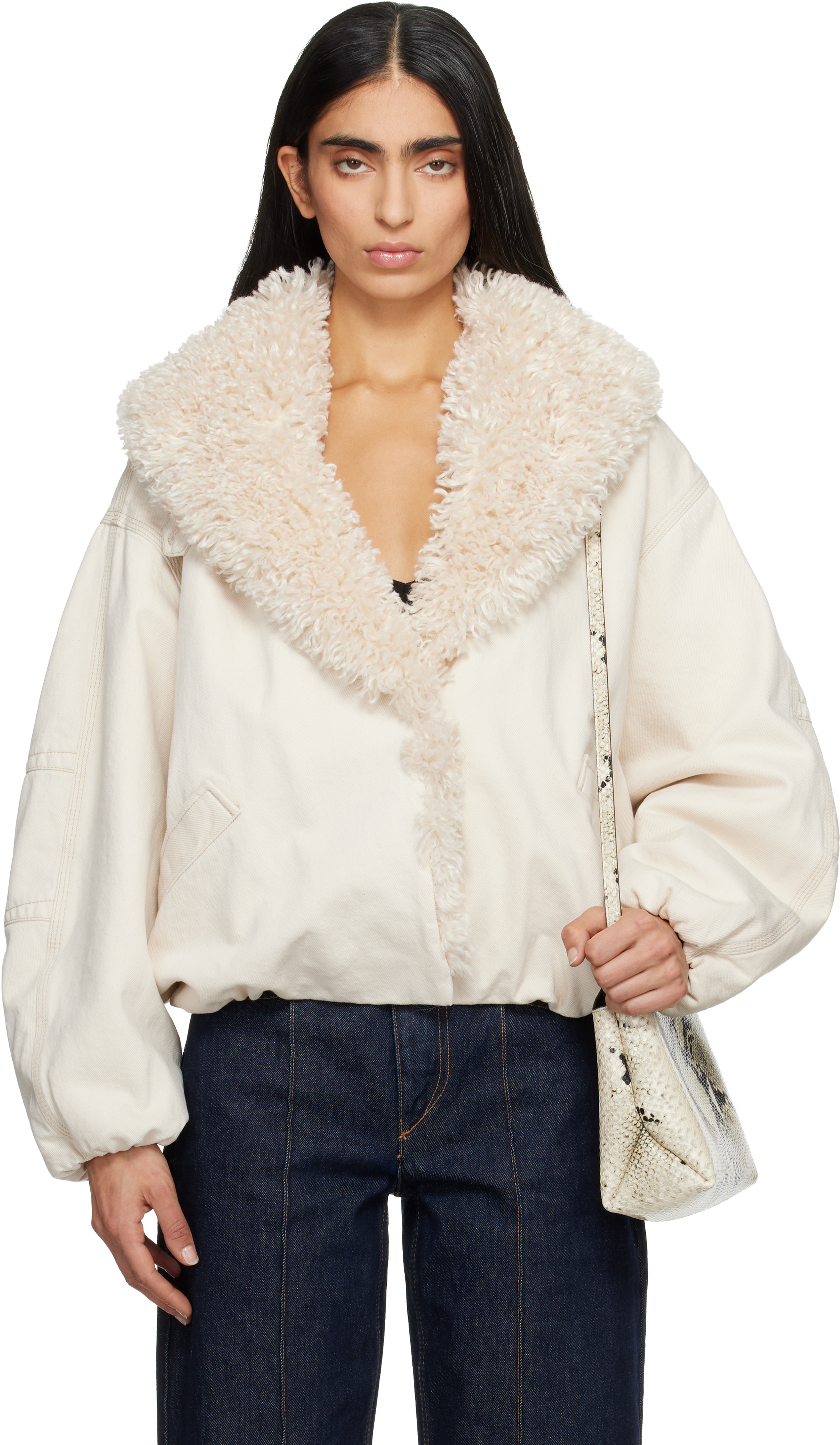 Blouson Isabel Marant Taille 36 - Rose Coton - Occasion Très Bon État