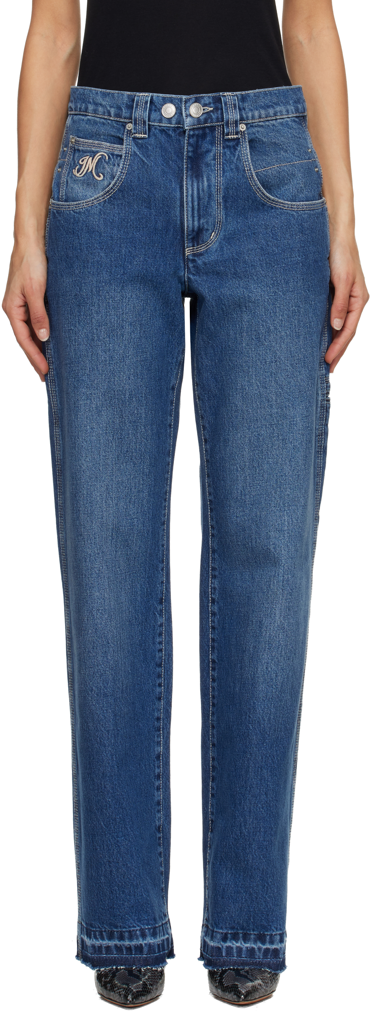 Isabel Marant Blue Jeyda Jeans