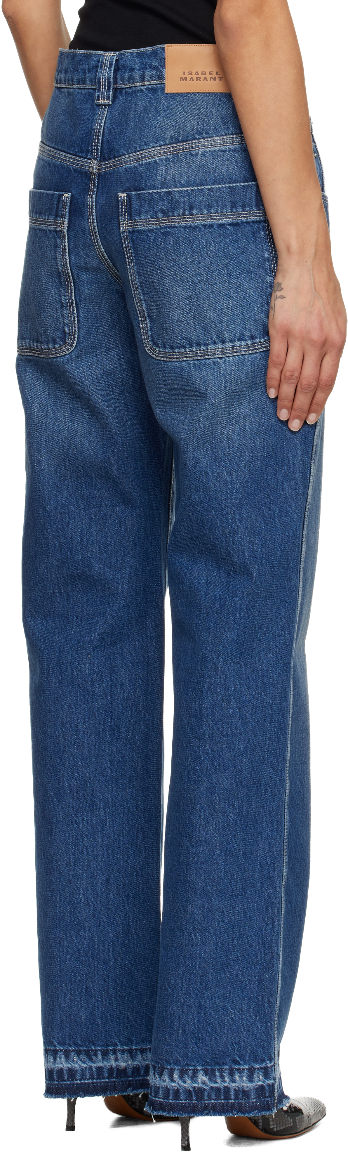 Isabel Marant Blue Jeyda Jeans In Blue