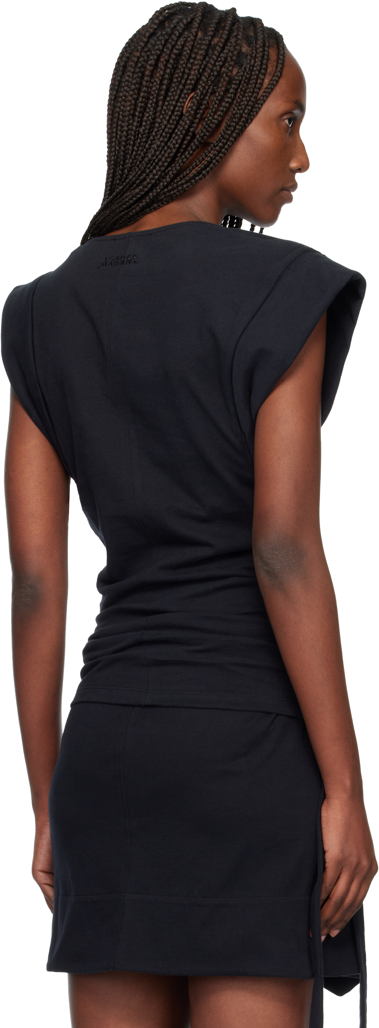 Isabel Marant Black Maisan T-shirt In Black