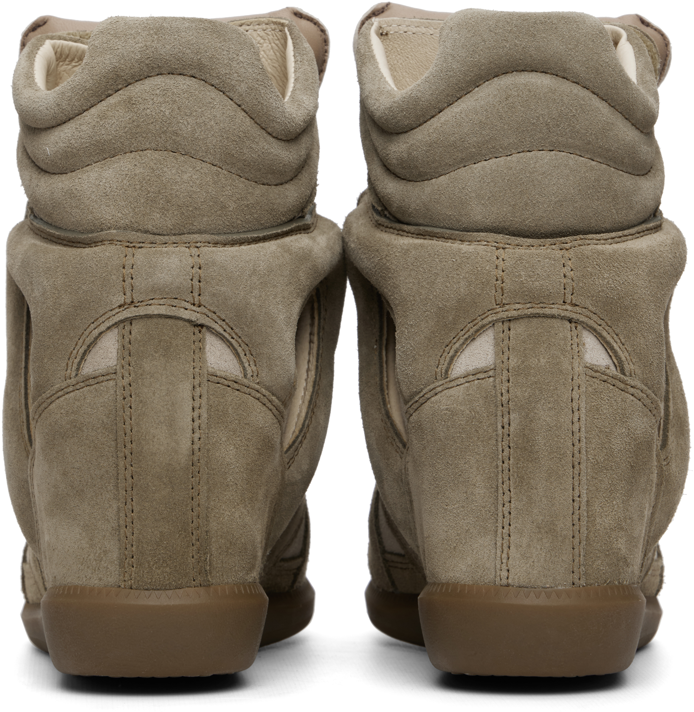 Isabel Marant Taupe Bekett Sneakers In Multi