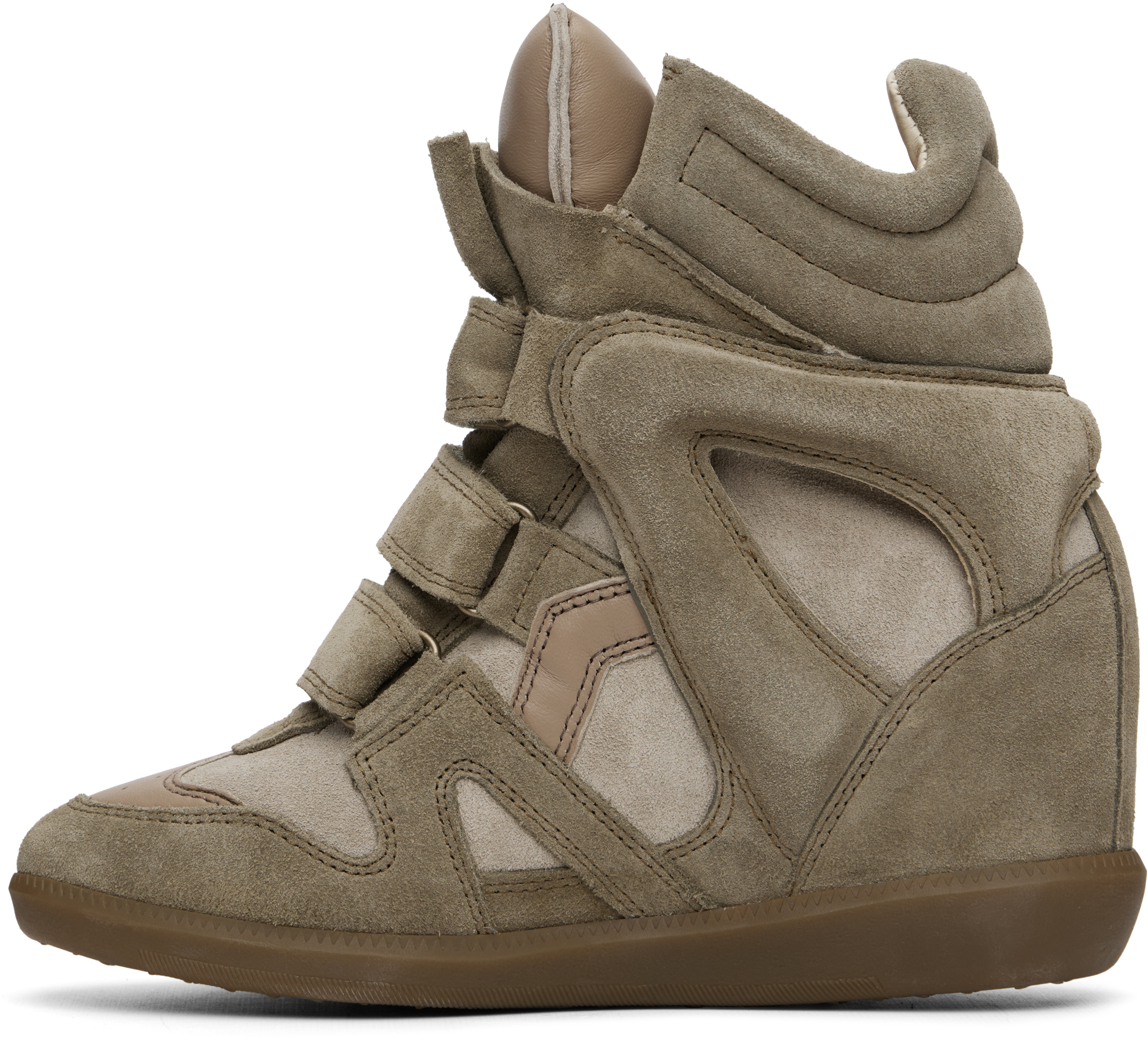 Isabel Marant Taupe Bekett Sneakers In Multi