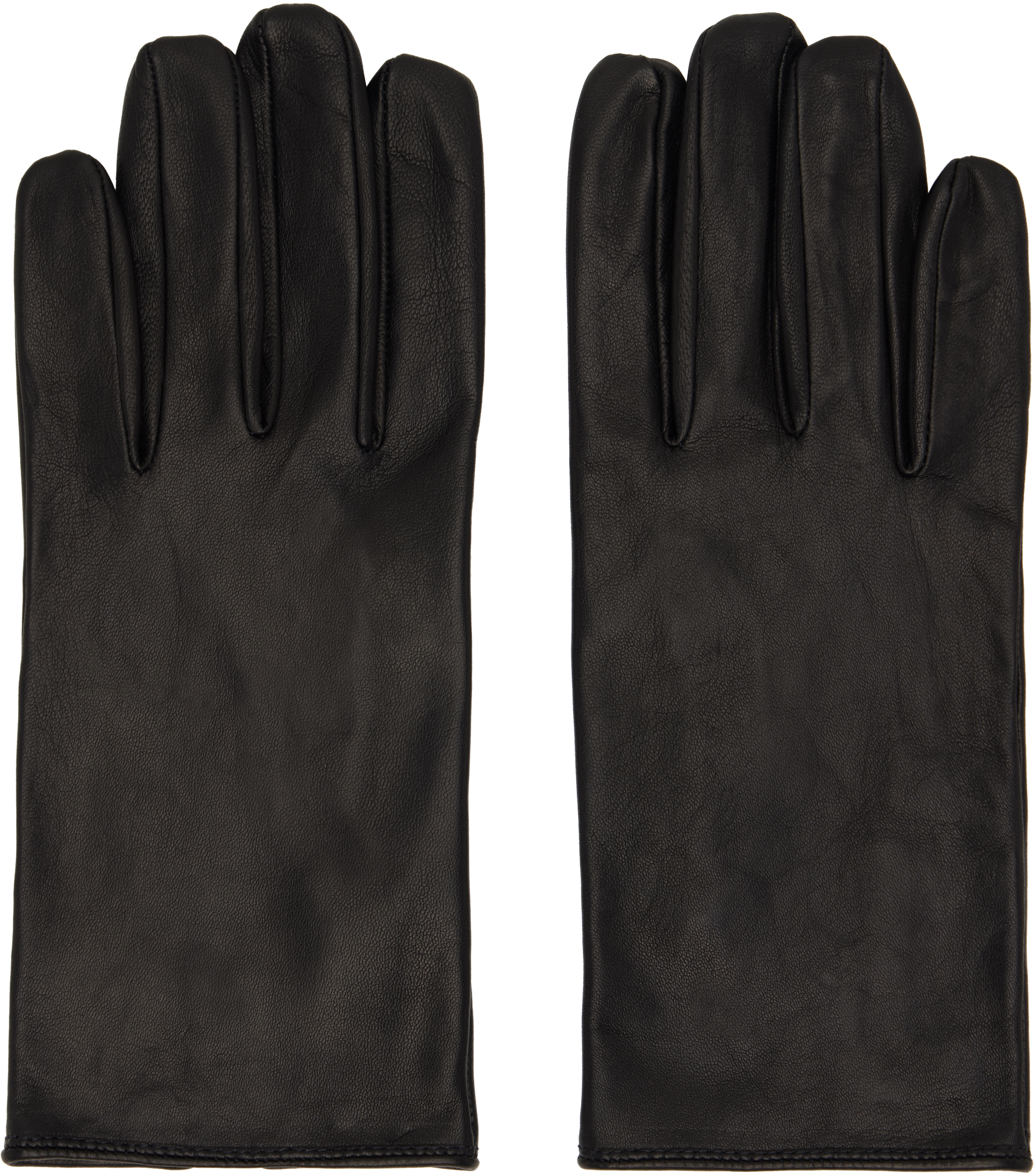 Ernest W. Baker: Black Leather Gloves | SSENSE