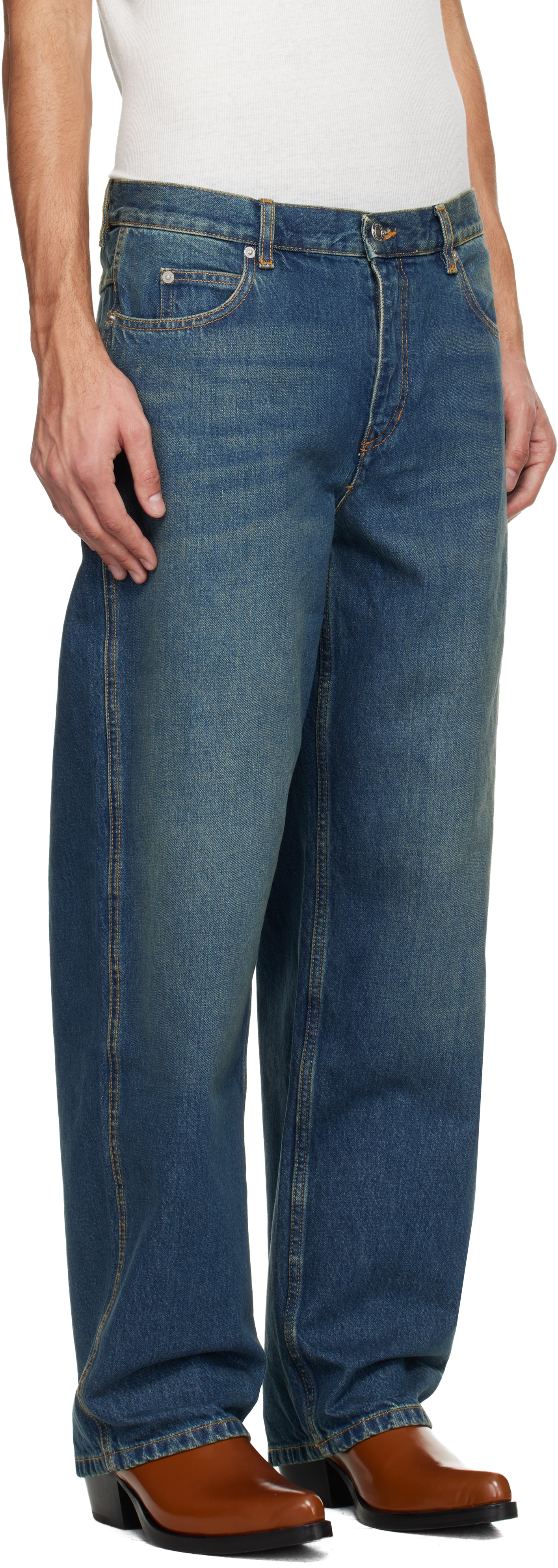 Isabel Marant Blue Jorjey Jeans In Blue