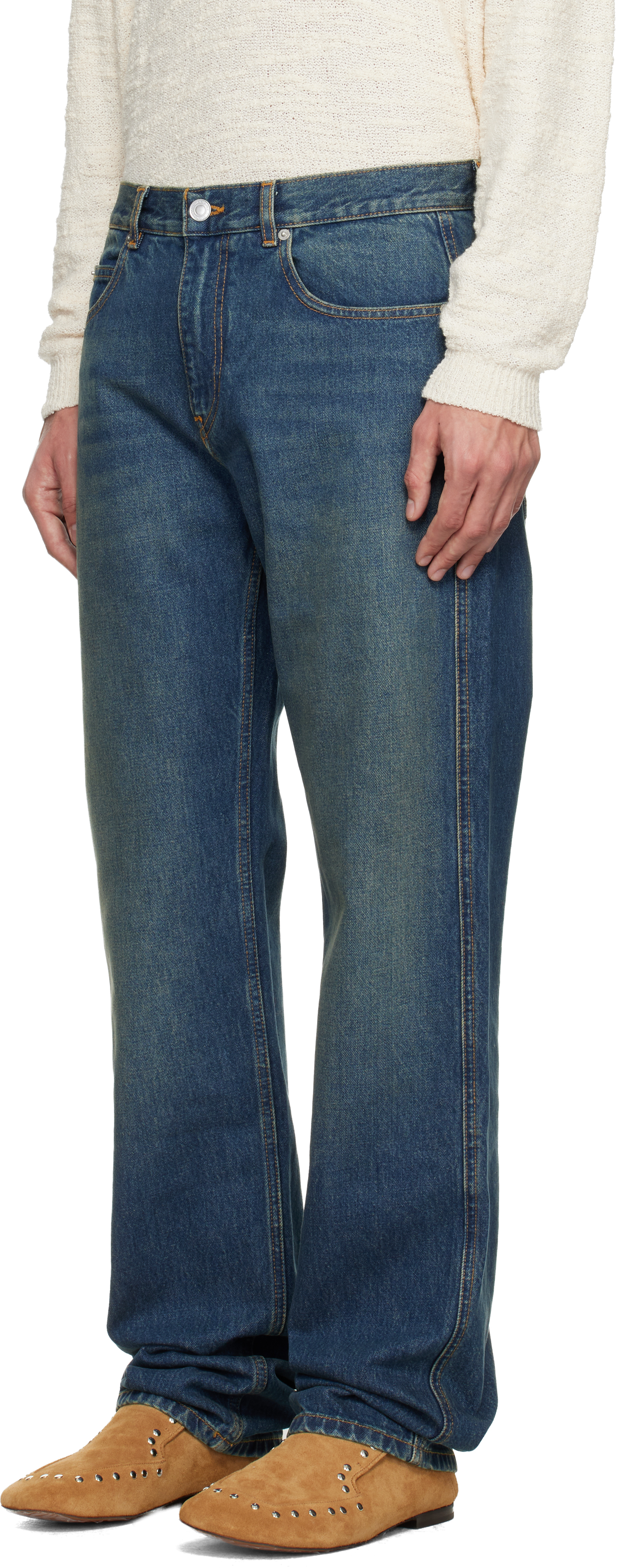Isabel Marant Blue Jorjey Jeans In Blue