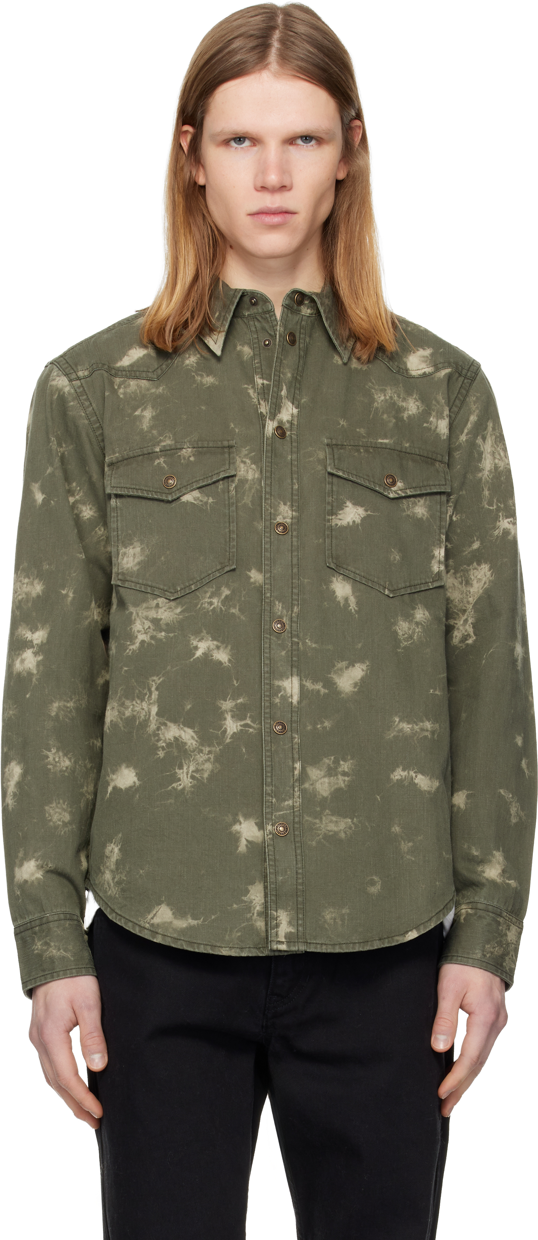 Isabel Marant: Green Tasco Shirt | SSENSE